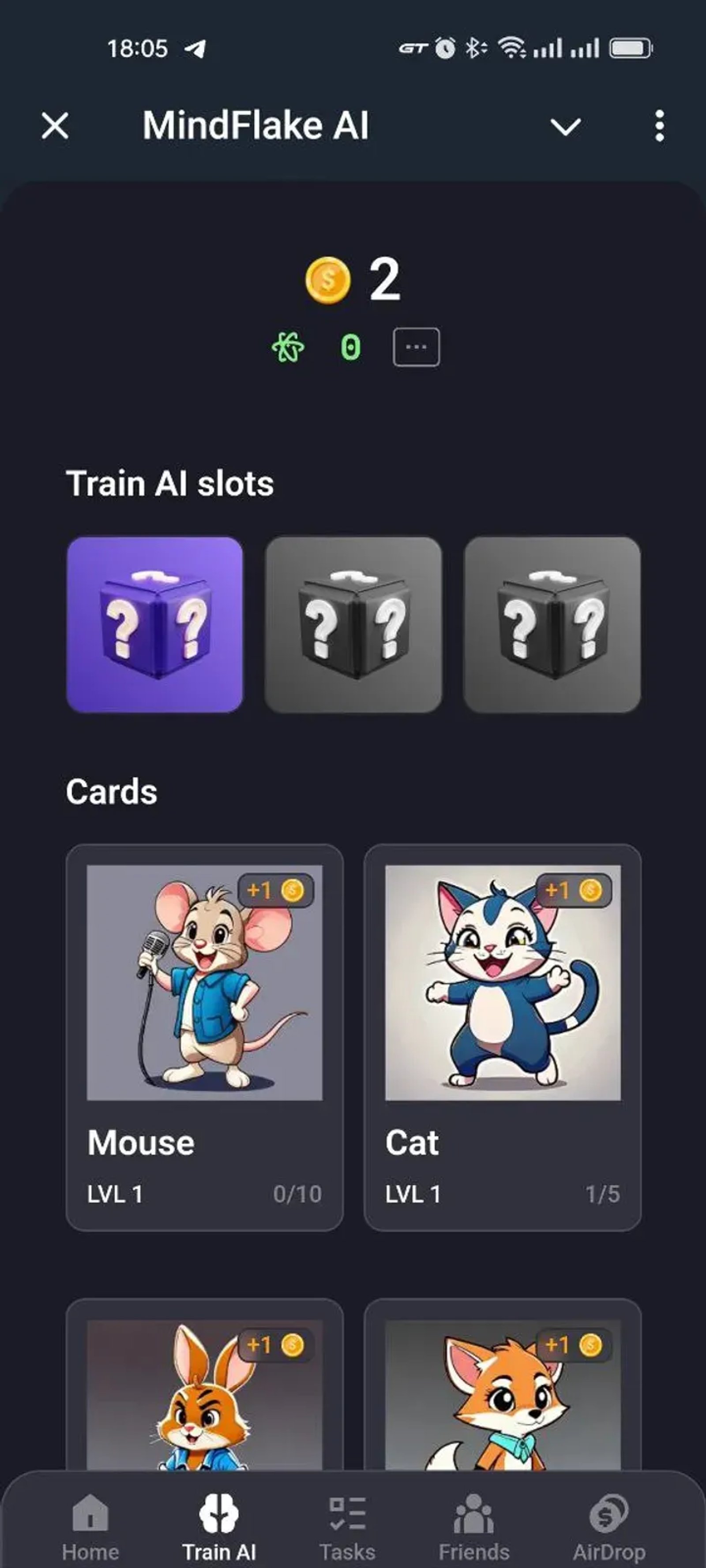 MindFlake AI в Телеграм — скриншот 3