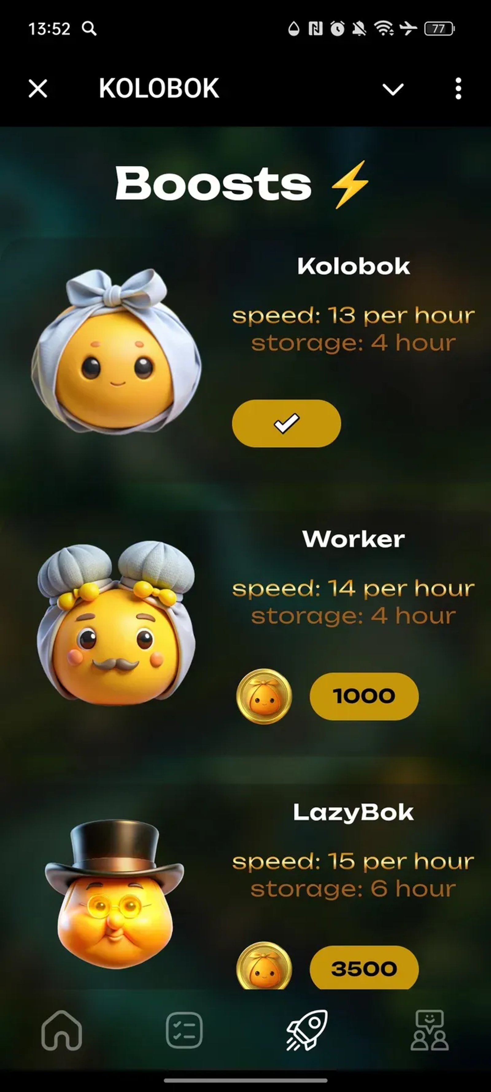 KOLOBOK в Телеграм — скриншот 3