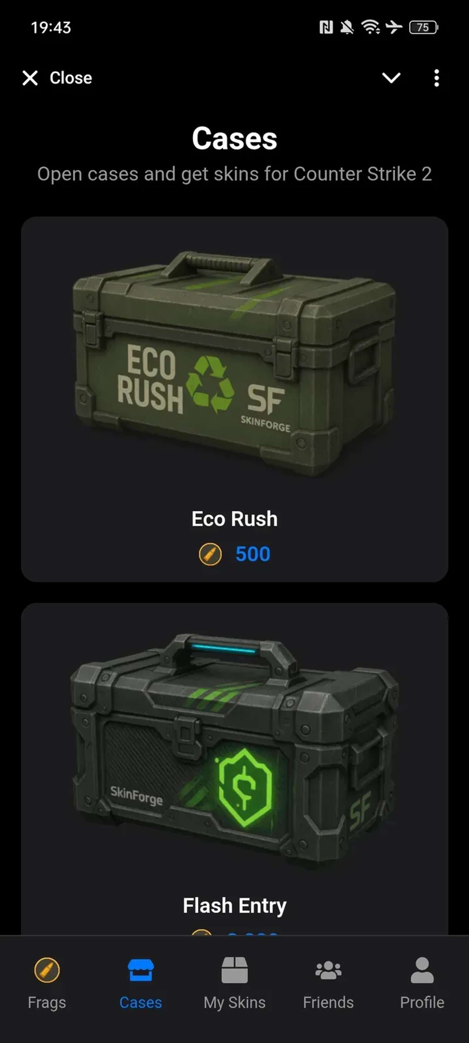 SKIN FORGE: CS2 Cases & Skins в Телеграм — скриншот 3