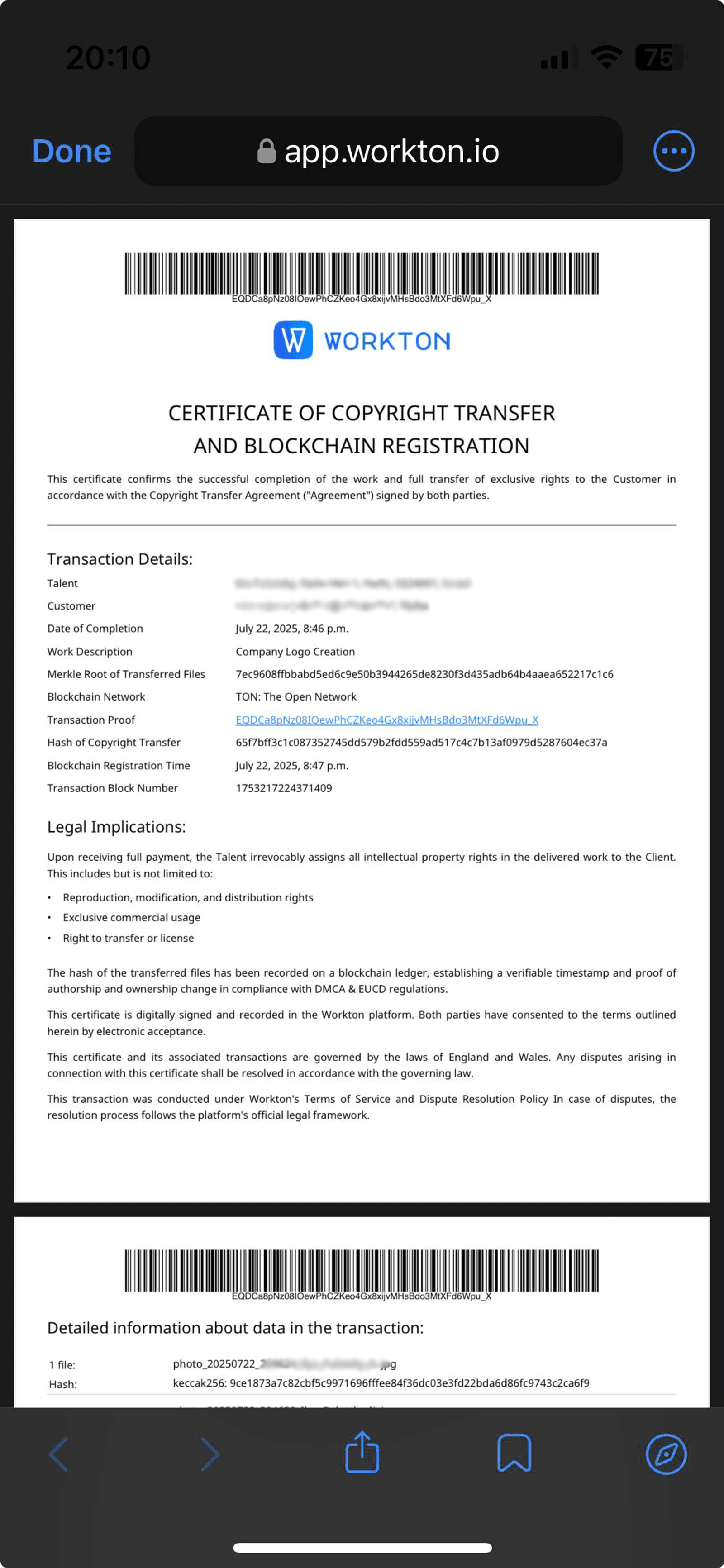 Workton - freelance Telegram Screenshot 6