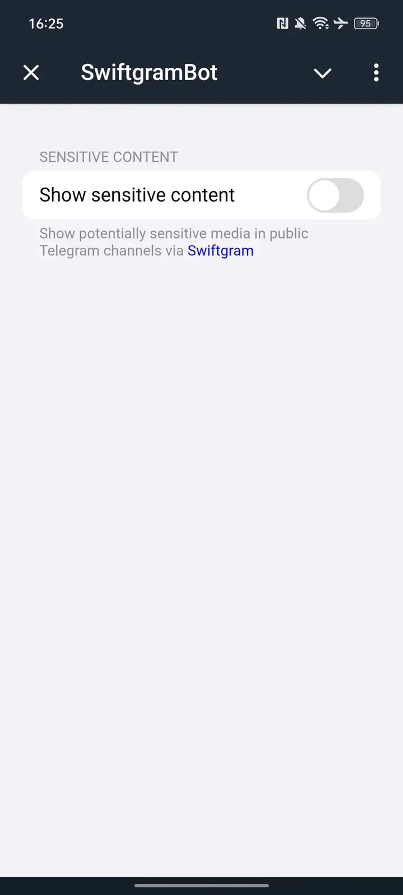 SwiftgramBot в Телеграм — скриншот 3