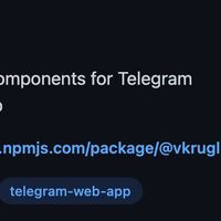 react-telegram-web-app Logo Telegram