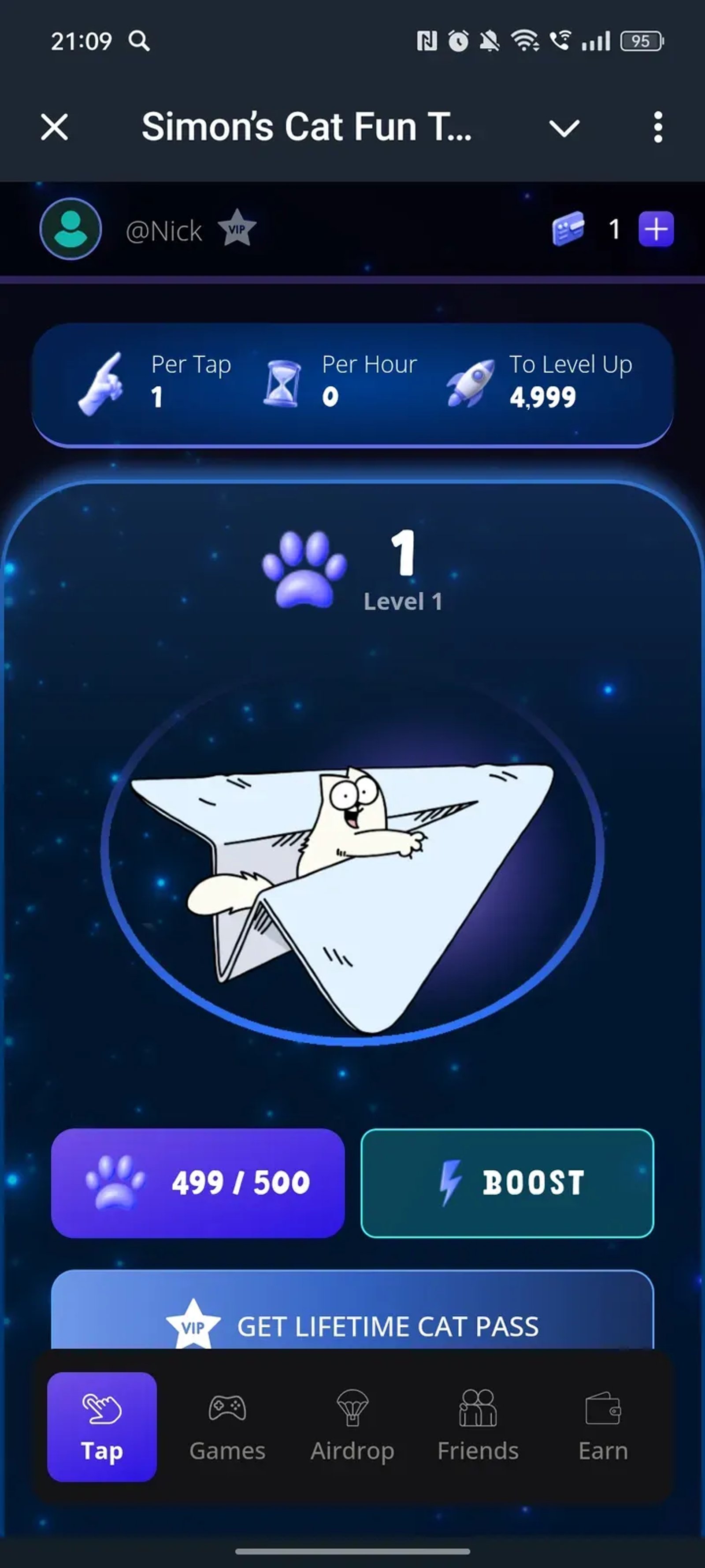 Simon’s Cat Fun Time в Телеграм — скриншот 1