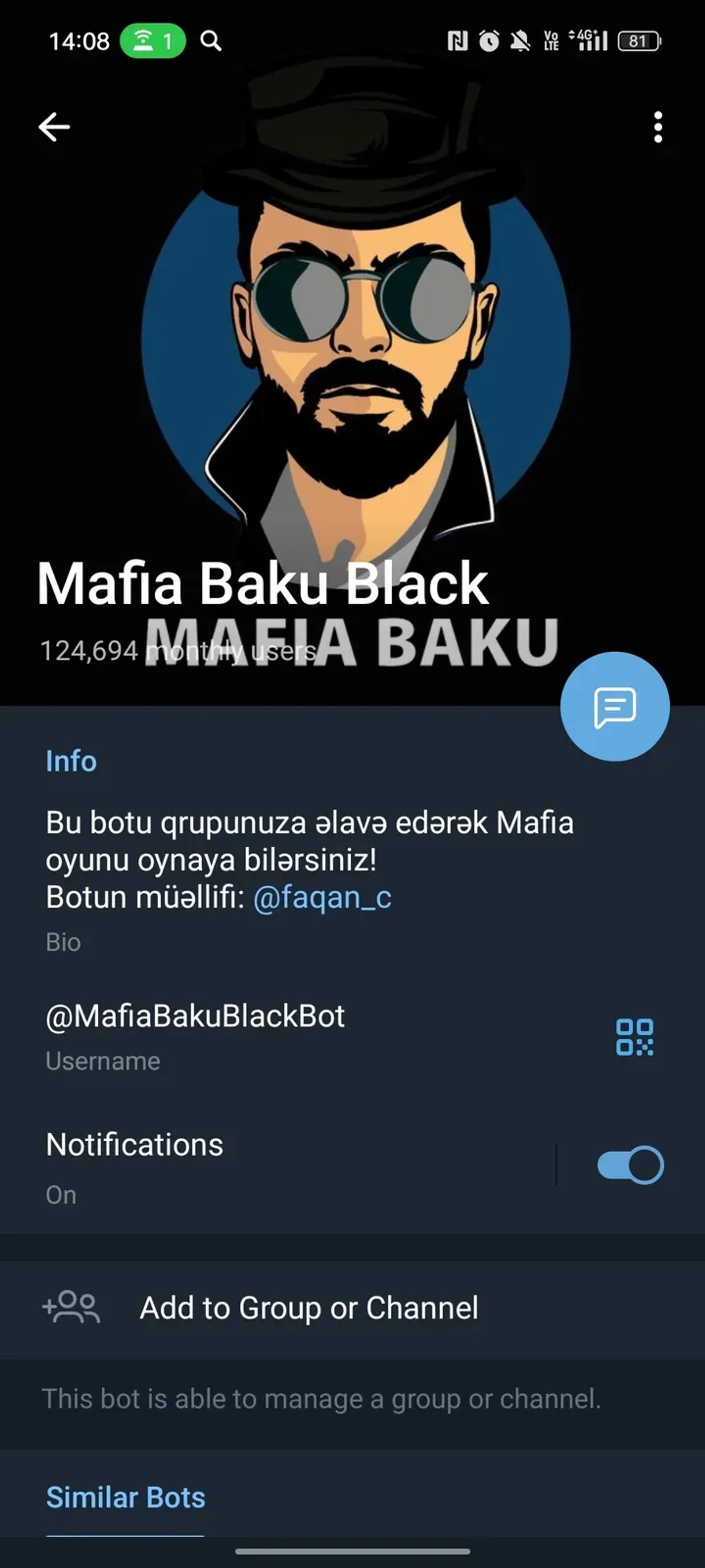 Mafia Baku Black в Телеграм — скриншот 4