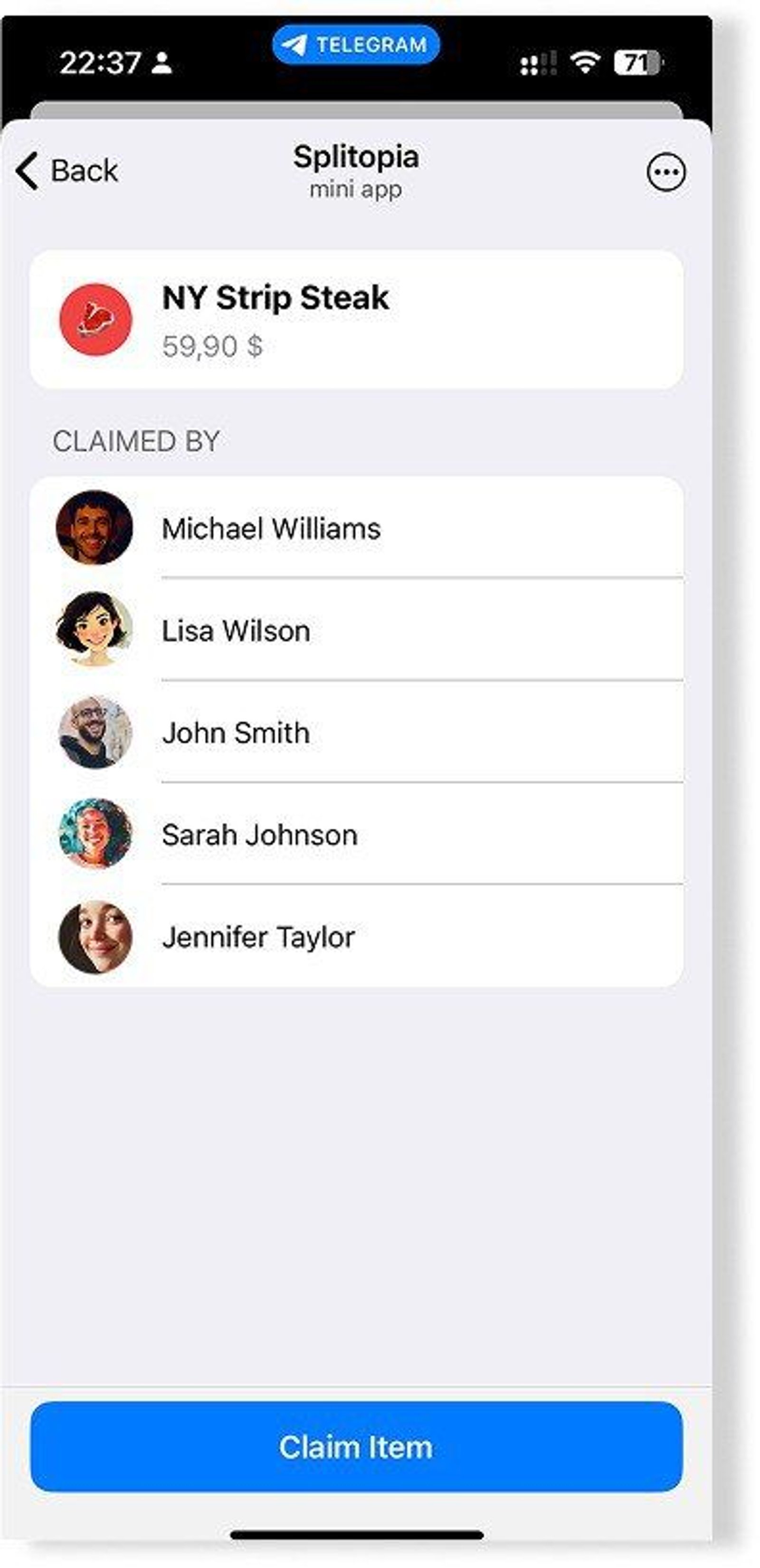 Splitopia Telegram Screenshot 3