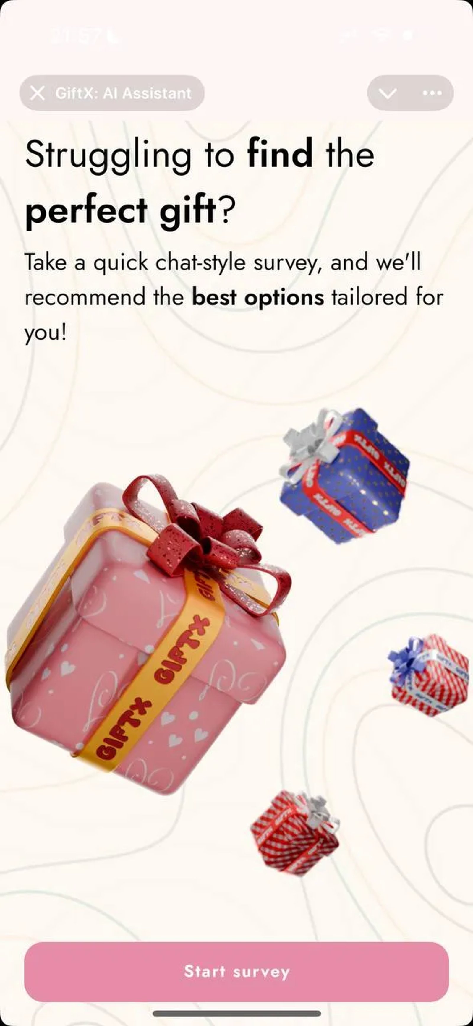 GiftX: AI Assistant в Телеграм — скриншот 1