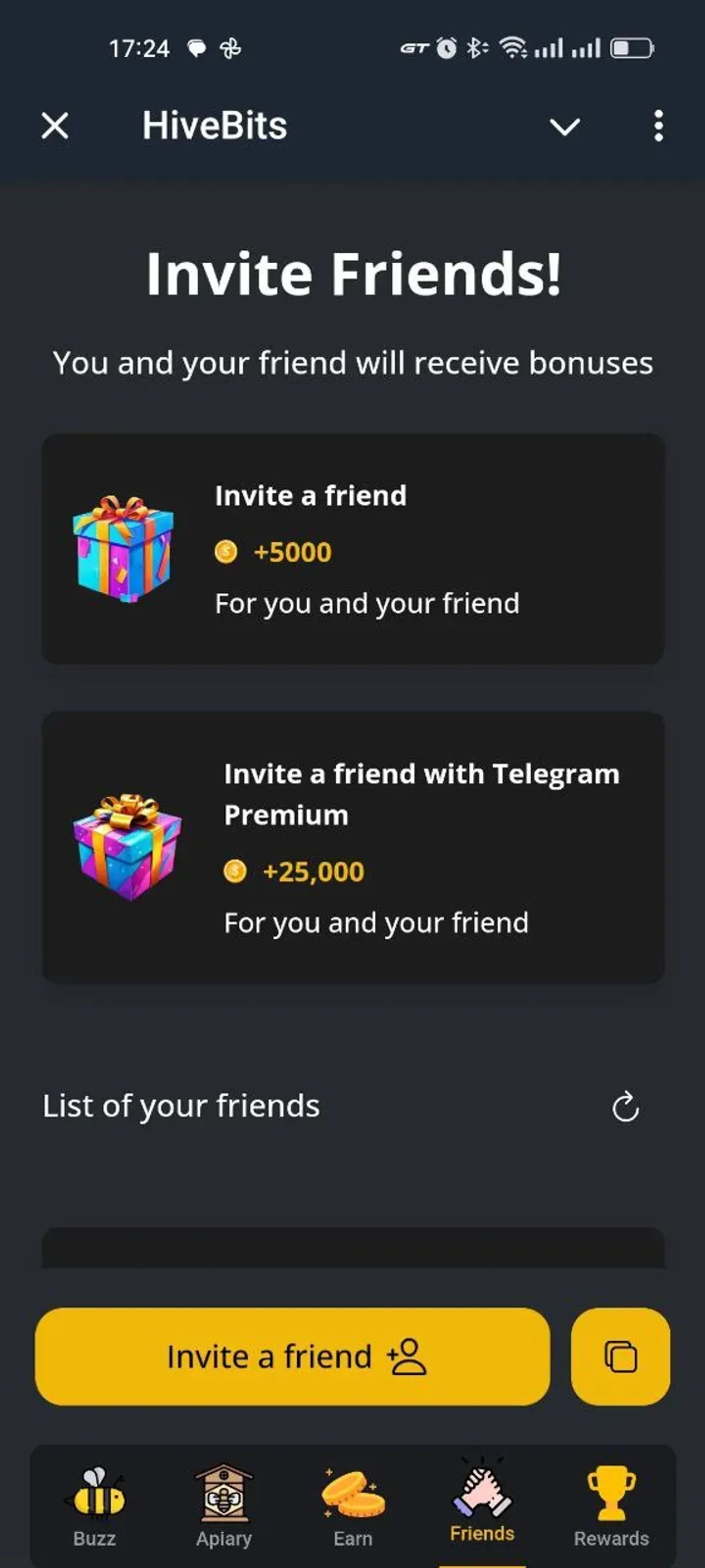 HiveBits в Телеграм — скриншот 5