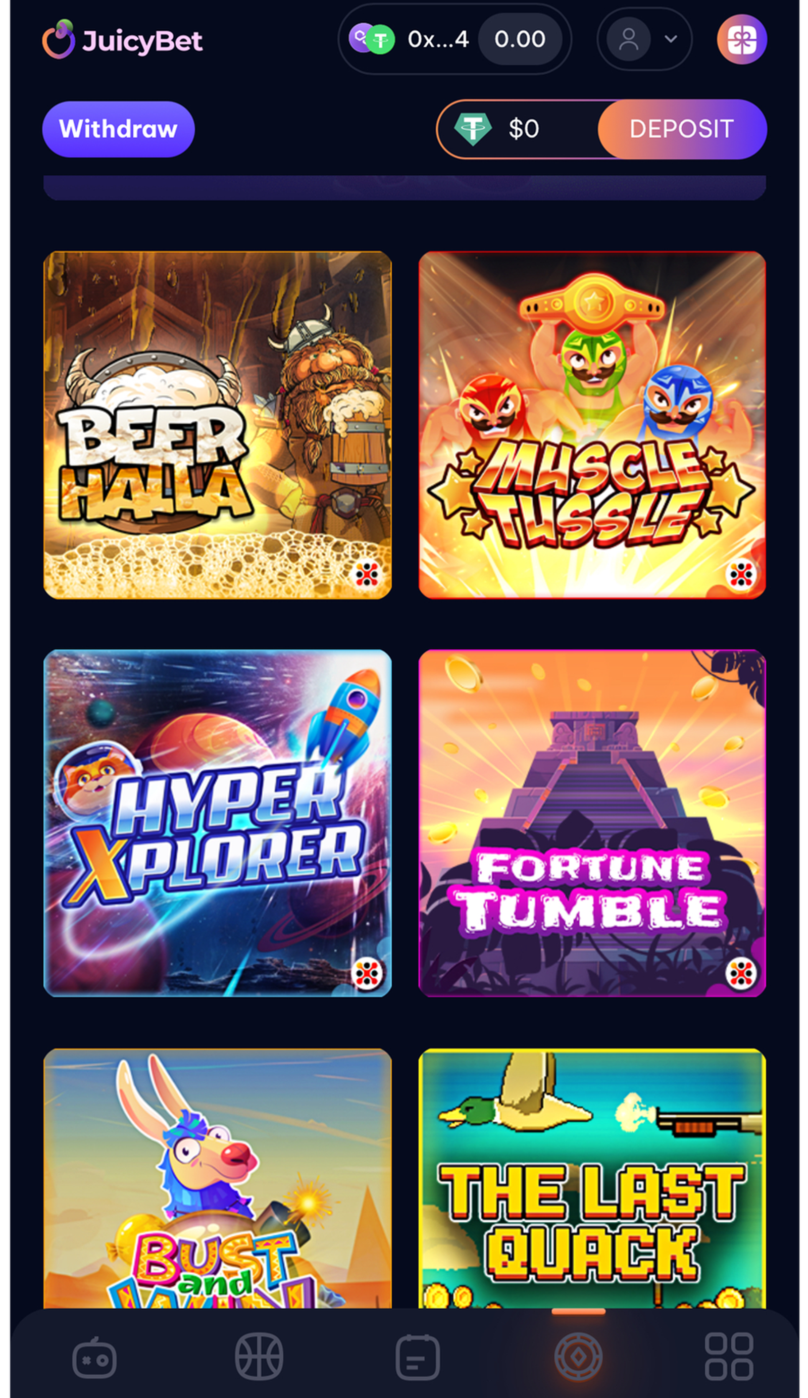JuicyBet в Телеграм — скриншот 3