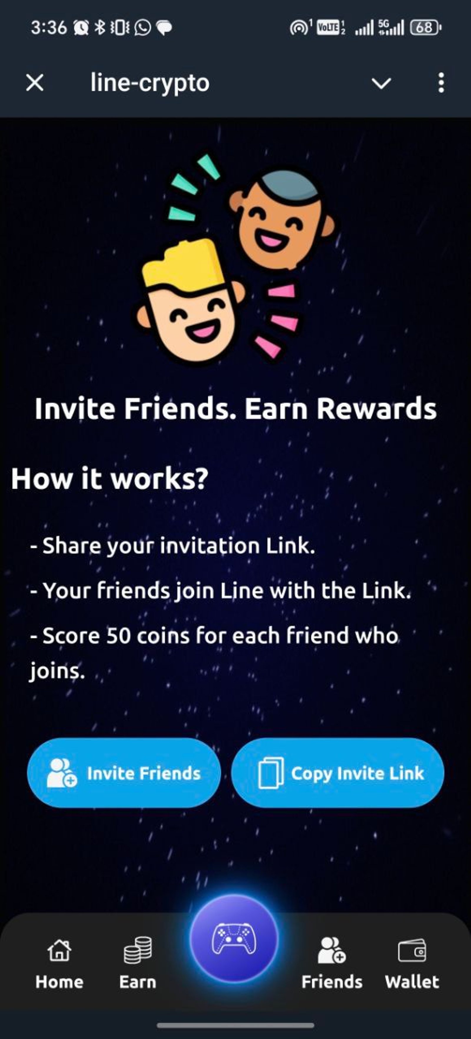 line-crypto в Telegram — скриншот 2