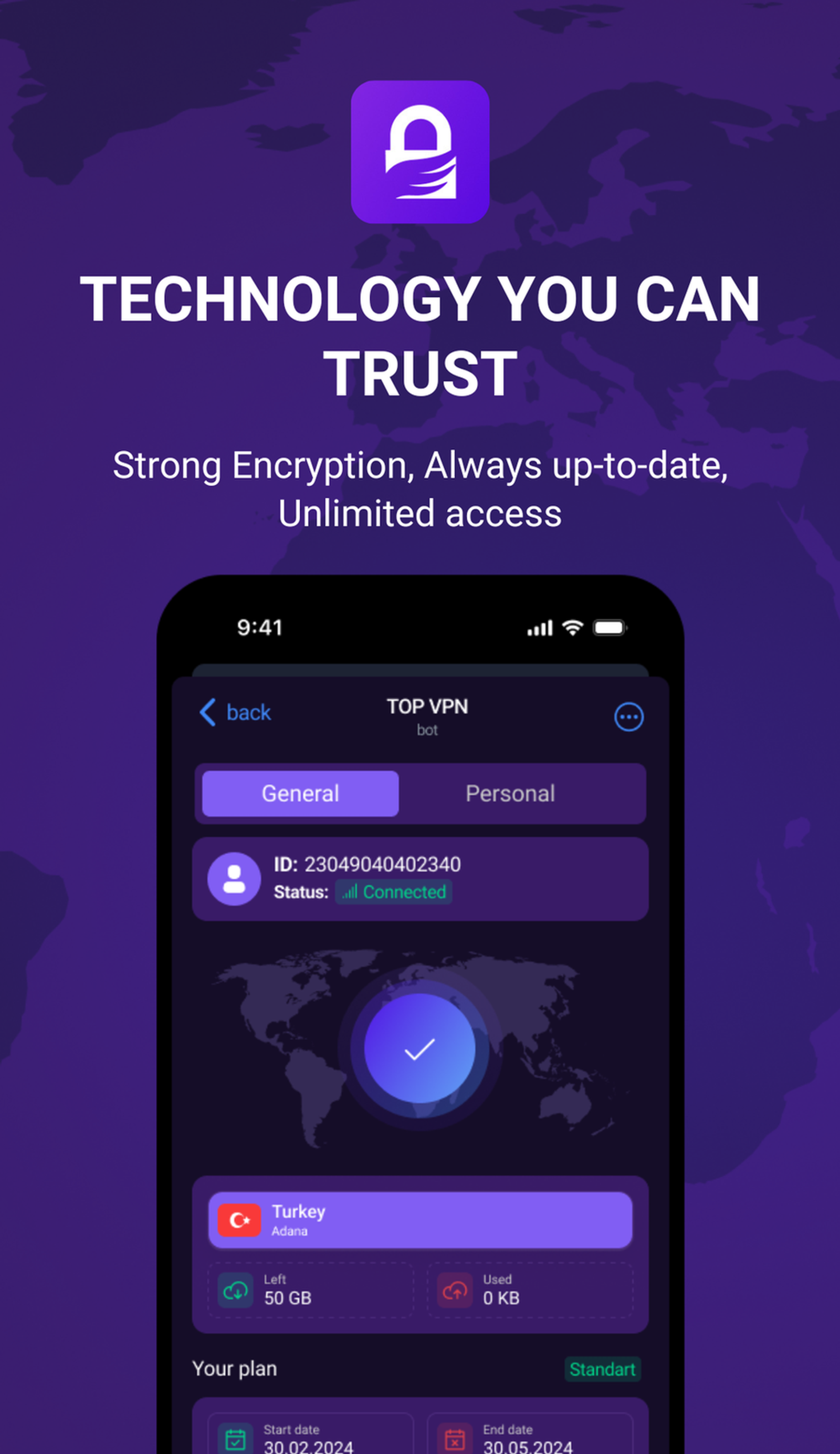 Top VPN в Телеграм — скриншот 2