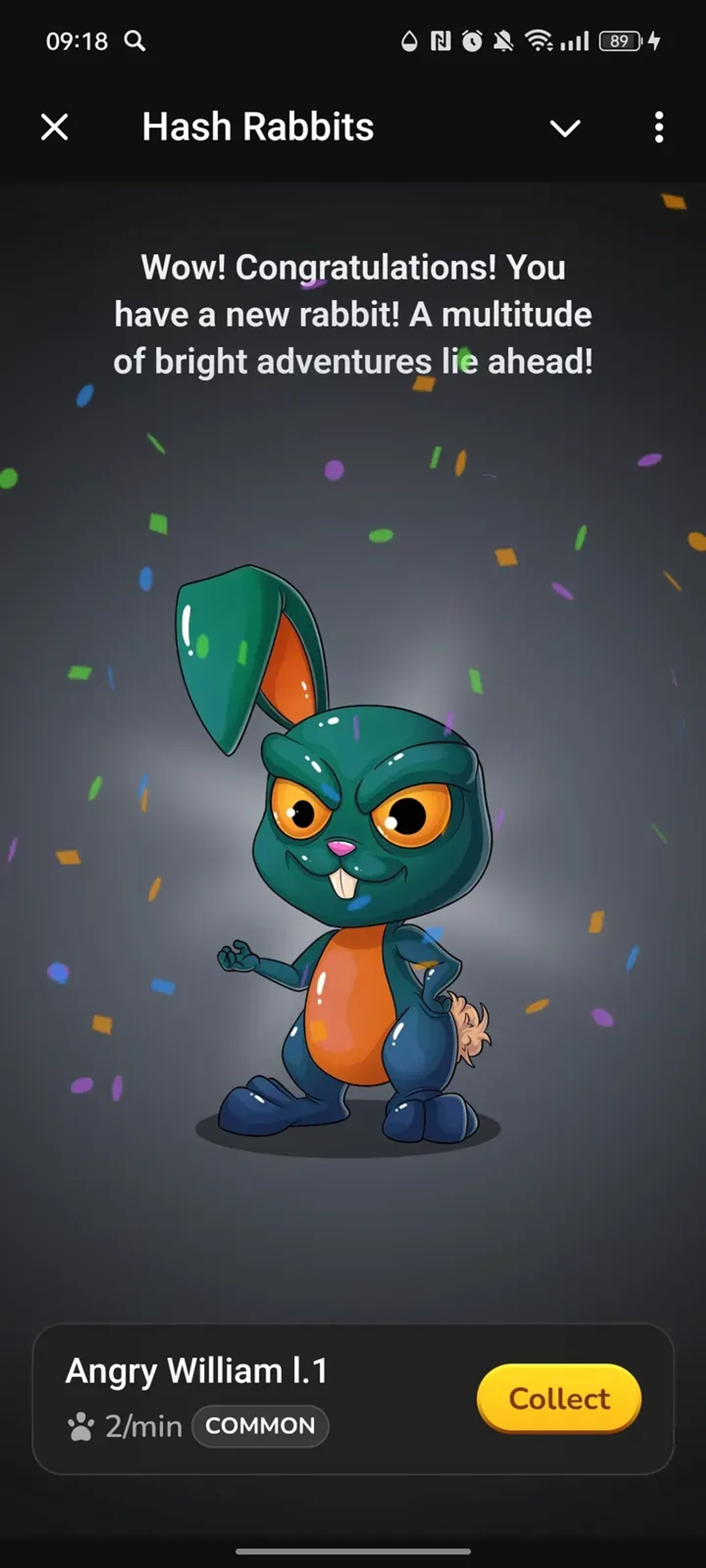Hash Rabbits в Телеграм — скриншот 2