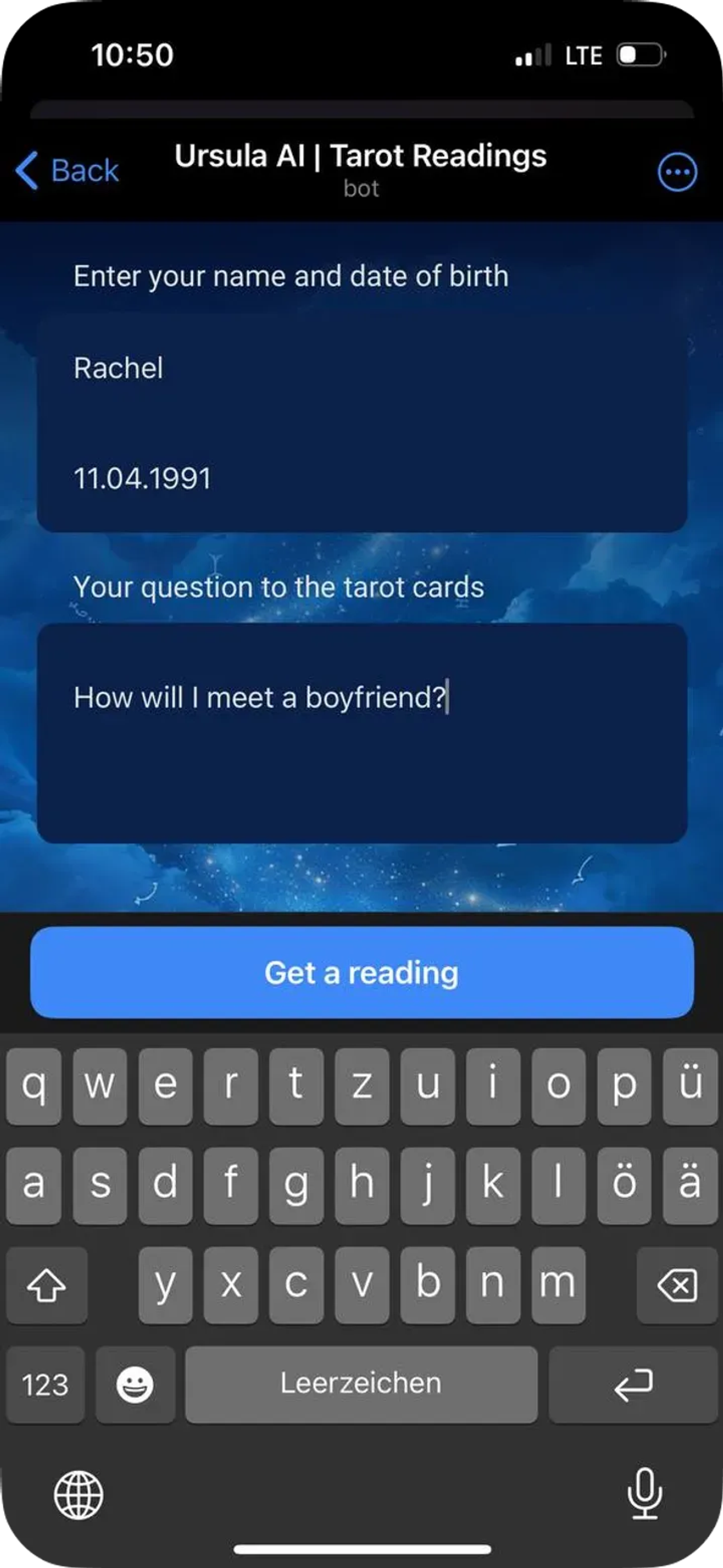 Ursula | Tarot Readings в Телеграм — скриншот 3