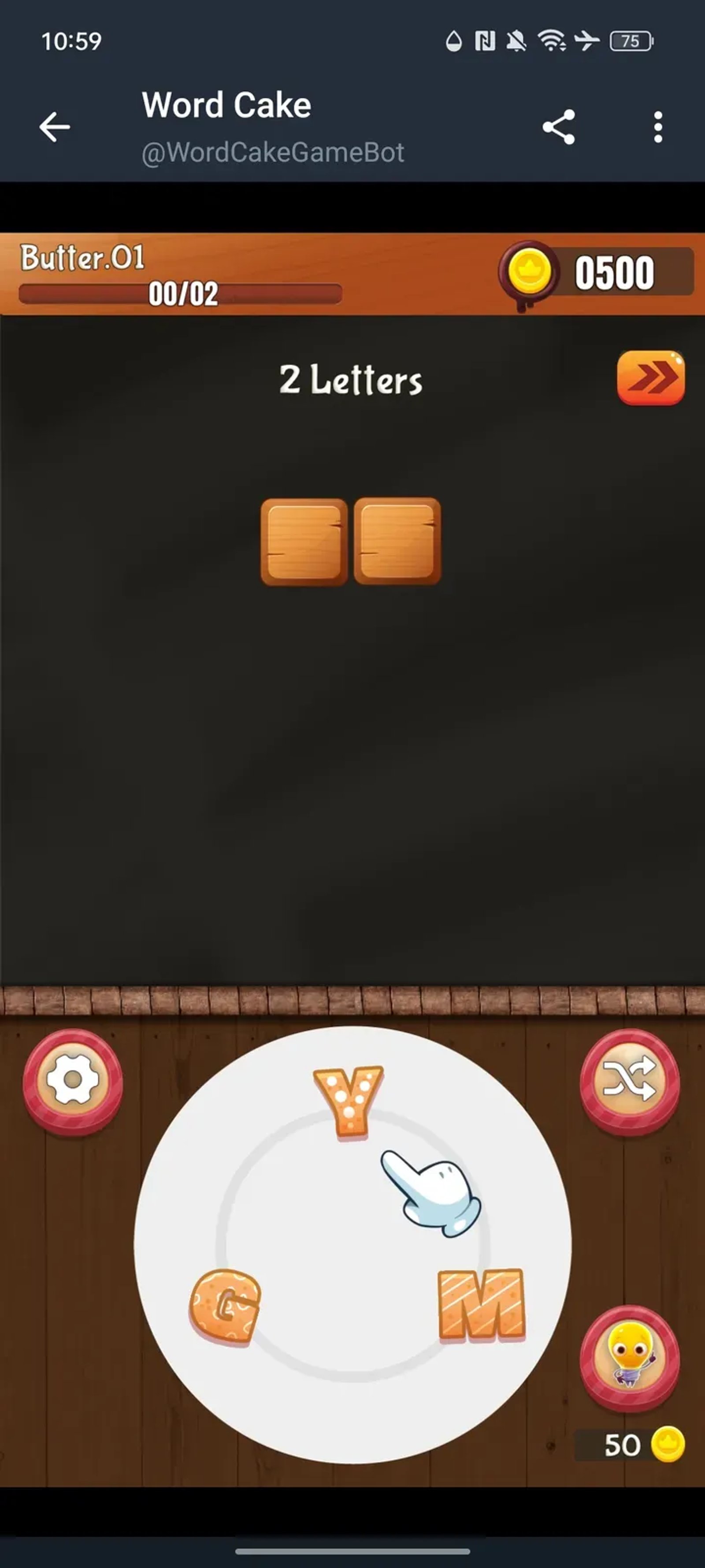 Word Cake Game в Телеграм — скриншот 3