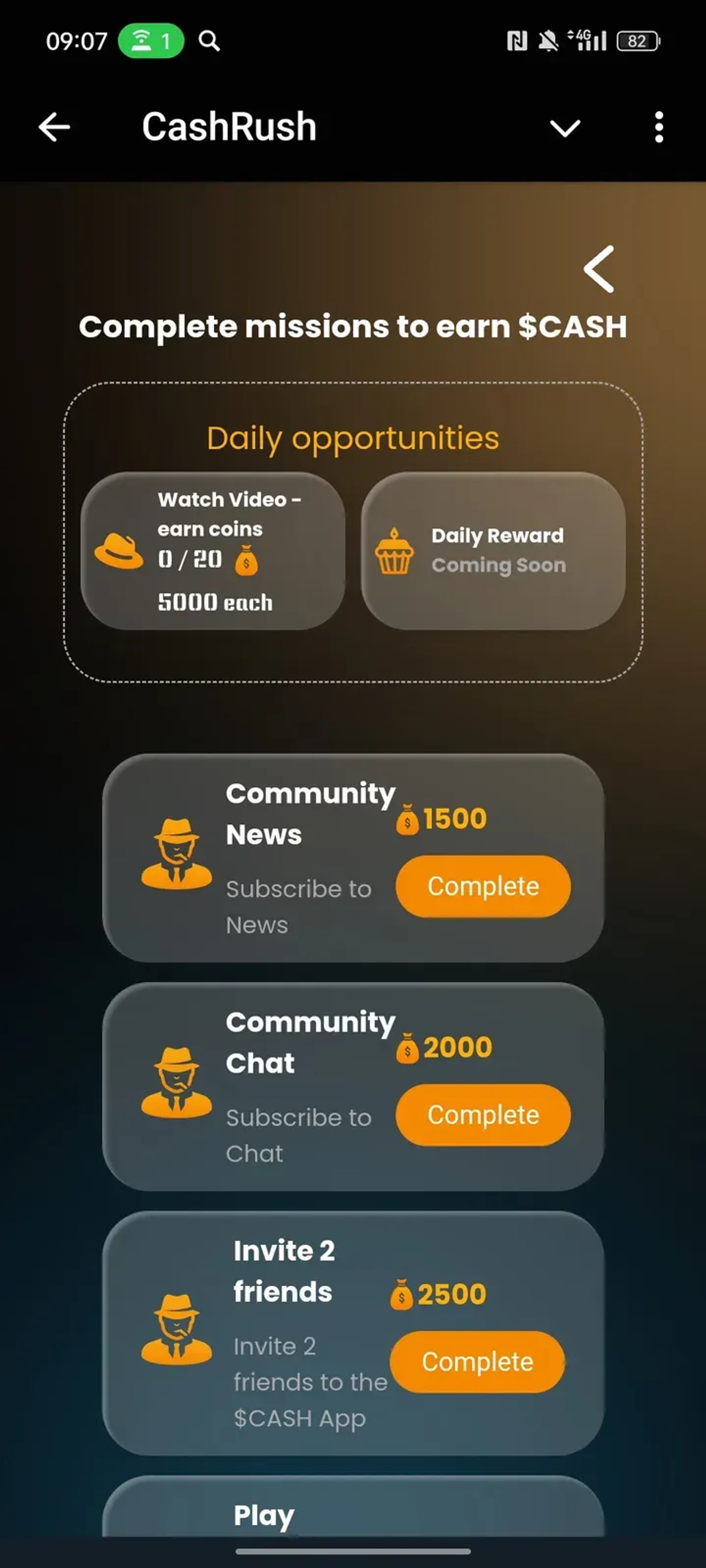 CashRush в Телеграм — скриншот 2