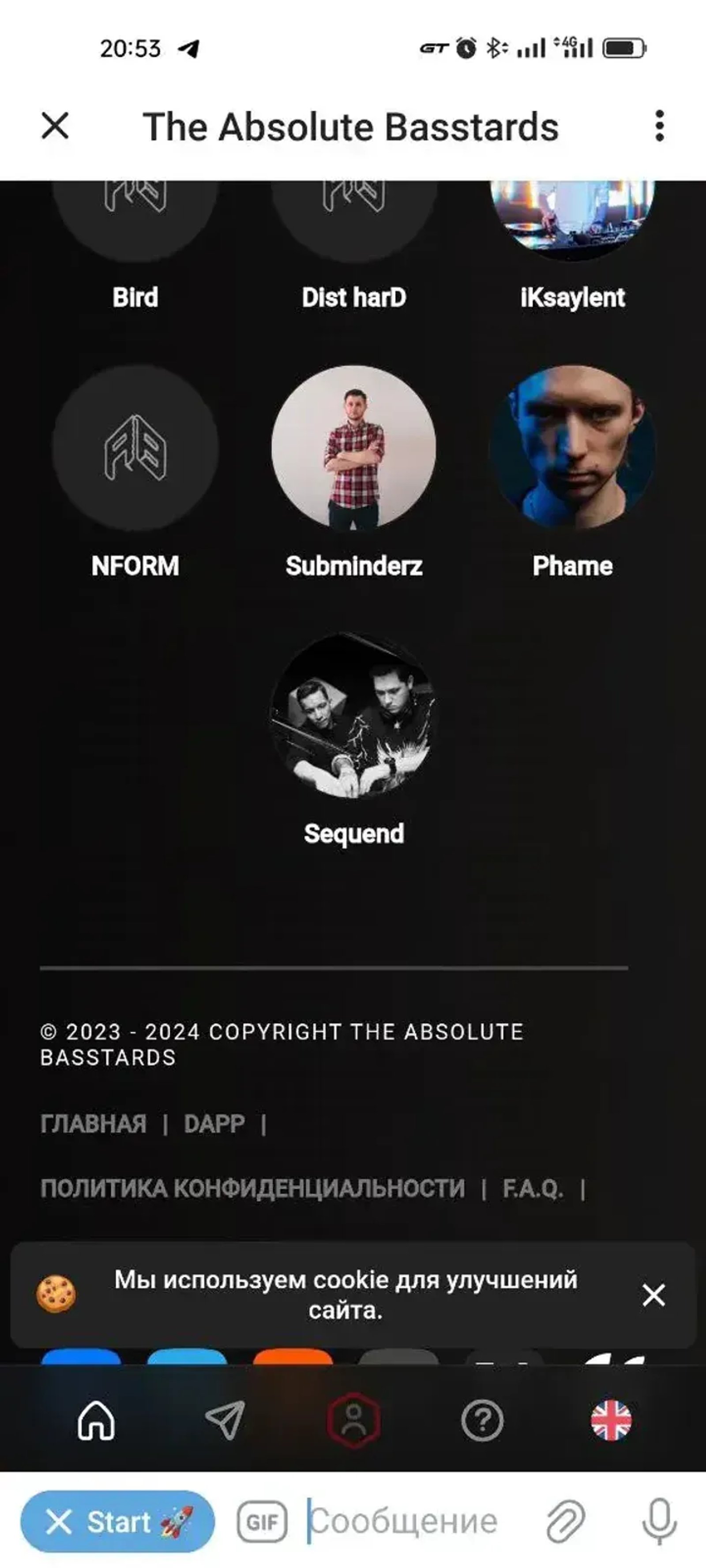 The Absolute Basstards в Телеграм — скриншот 1