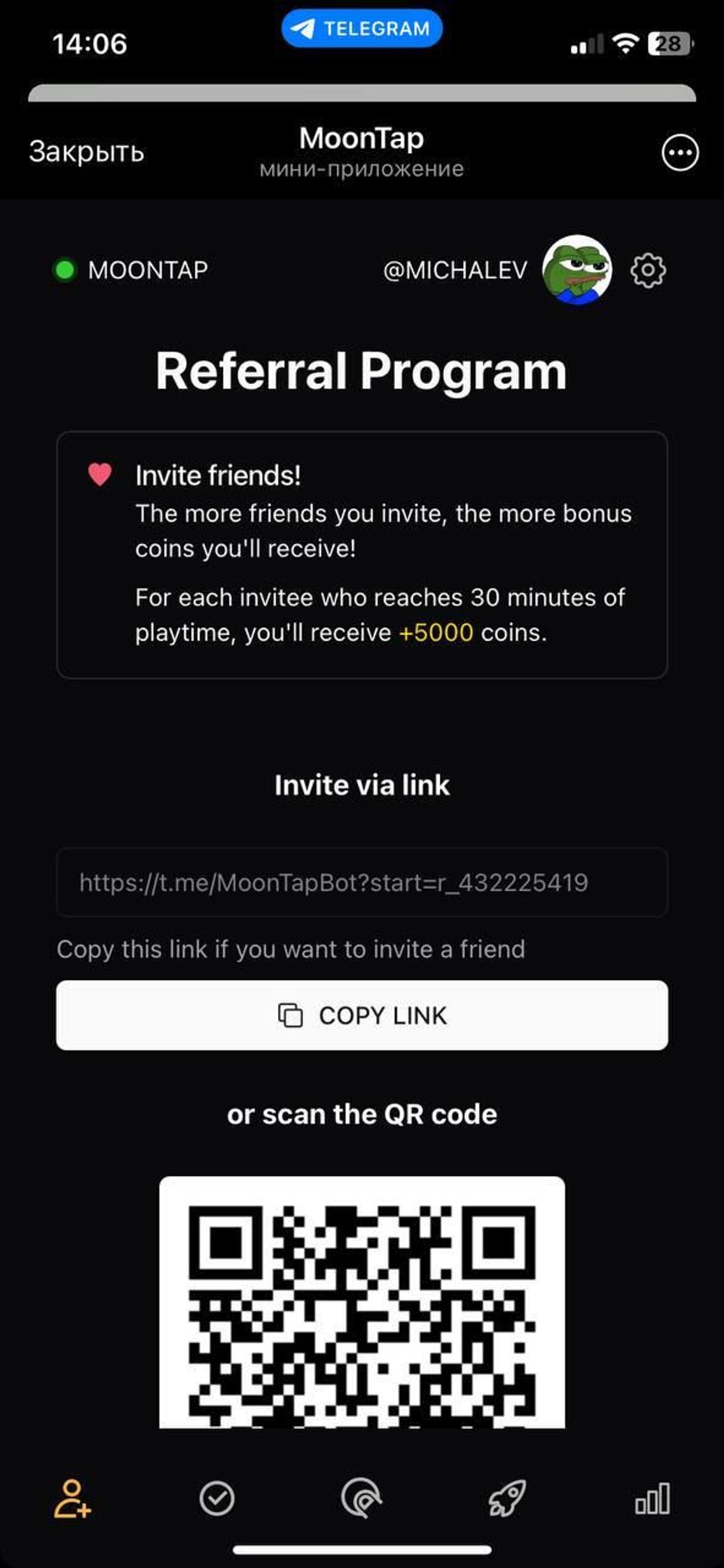 MoonTap Telegram Screenshot 4