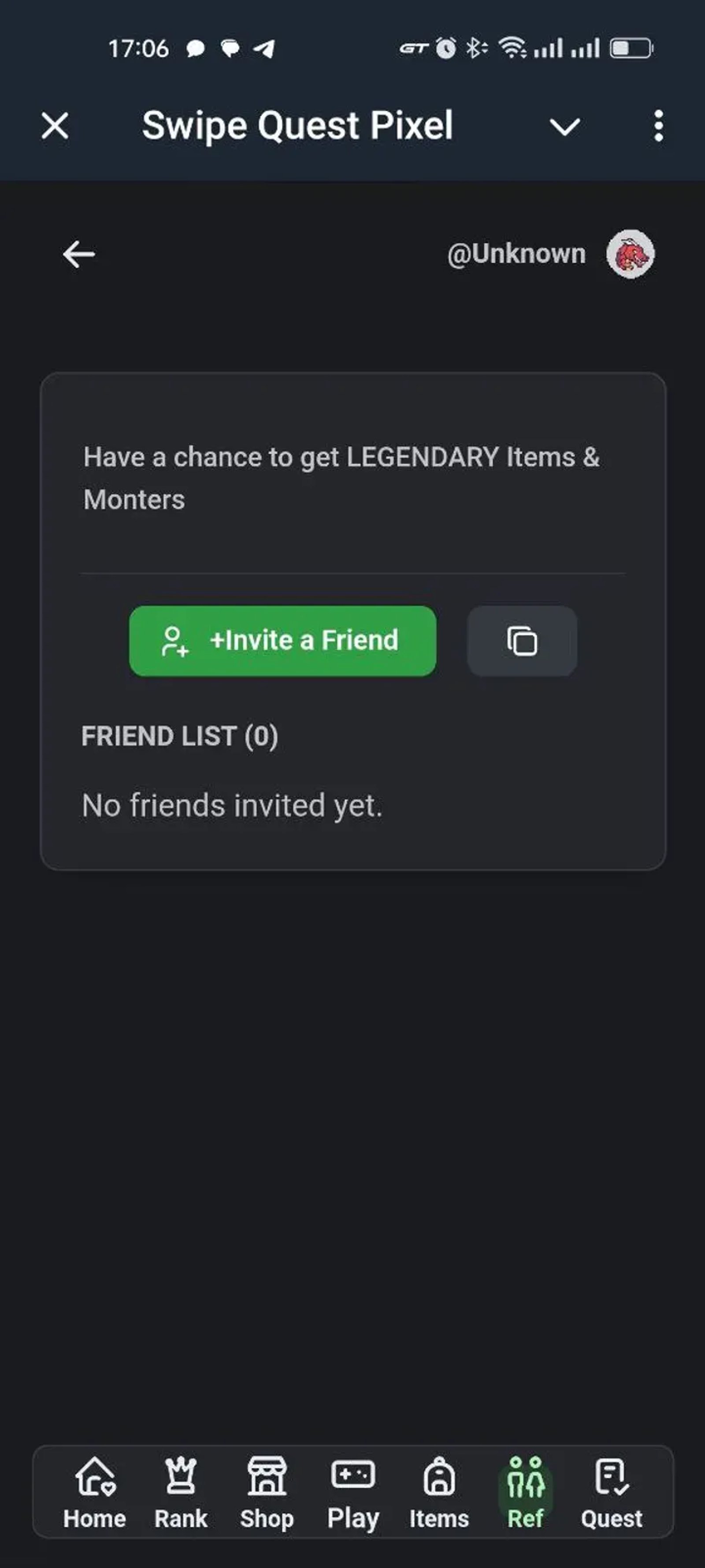 Swipe Quest Pixel в Телеграм — скриншот 2