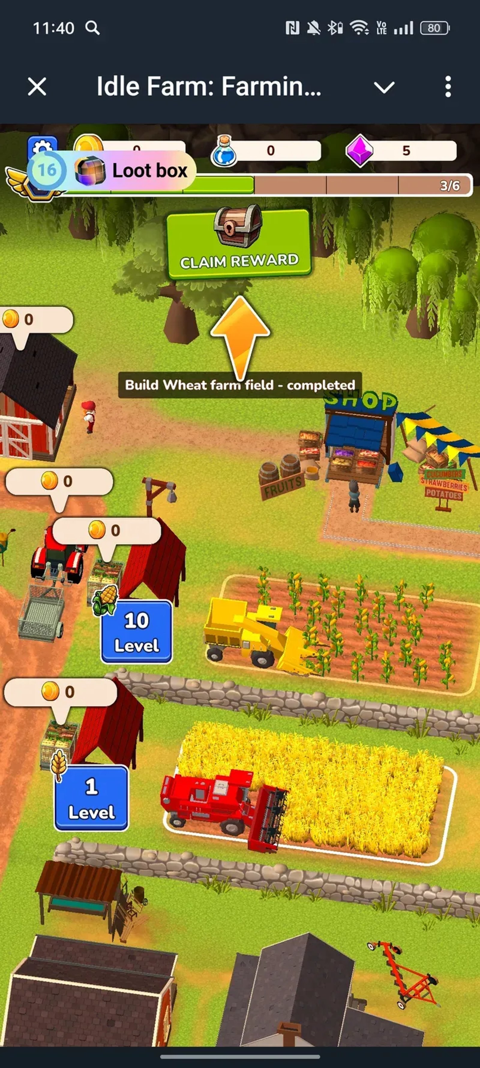 Idle Farm: Farming Simulator в Telegram — скриншот 4