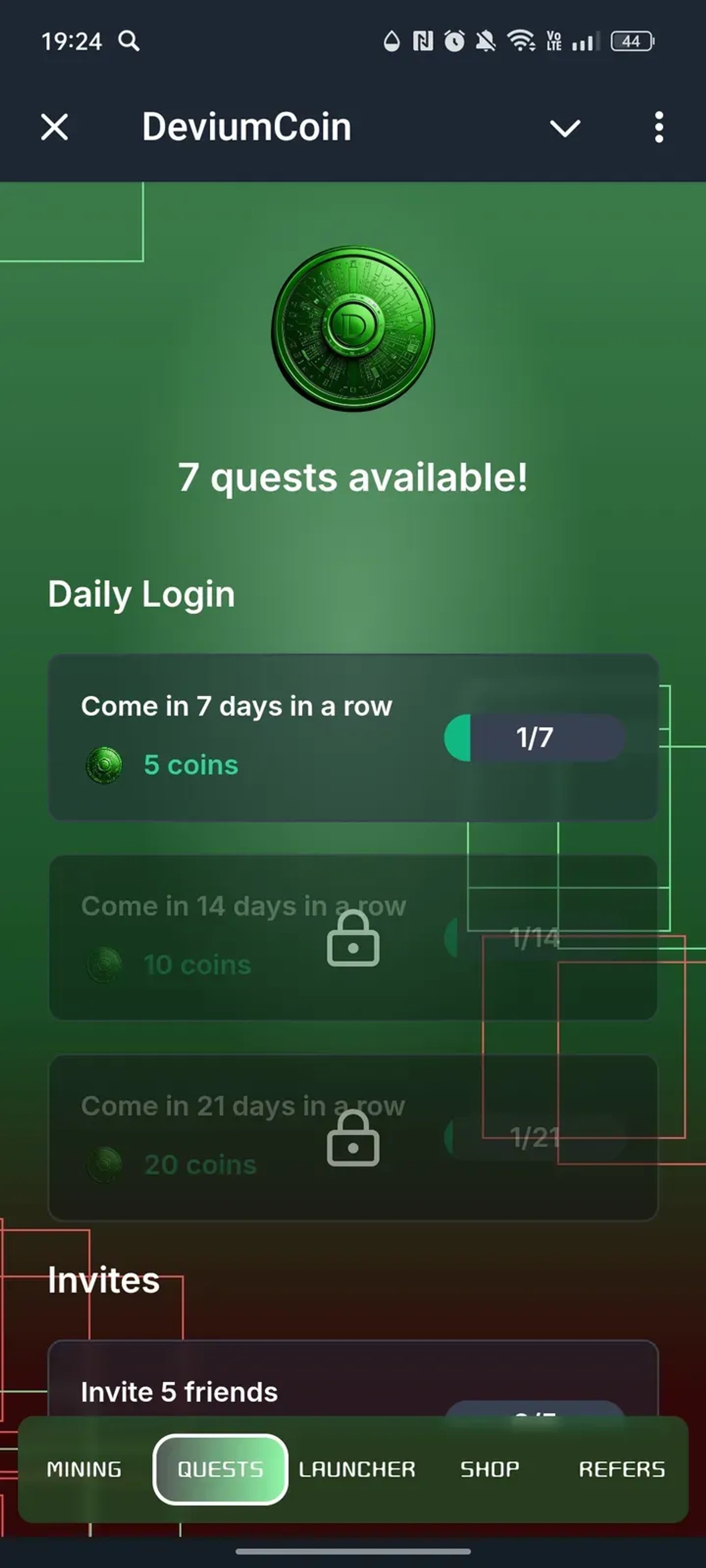 DeviumCoin Telegram Screenshot 2