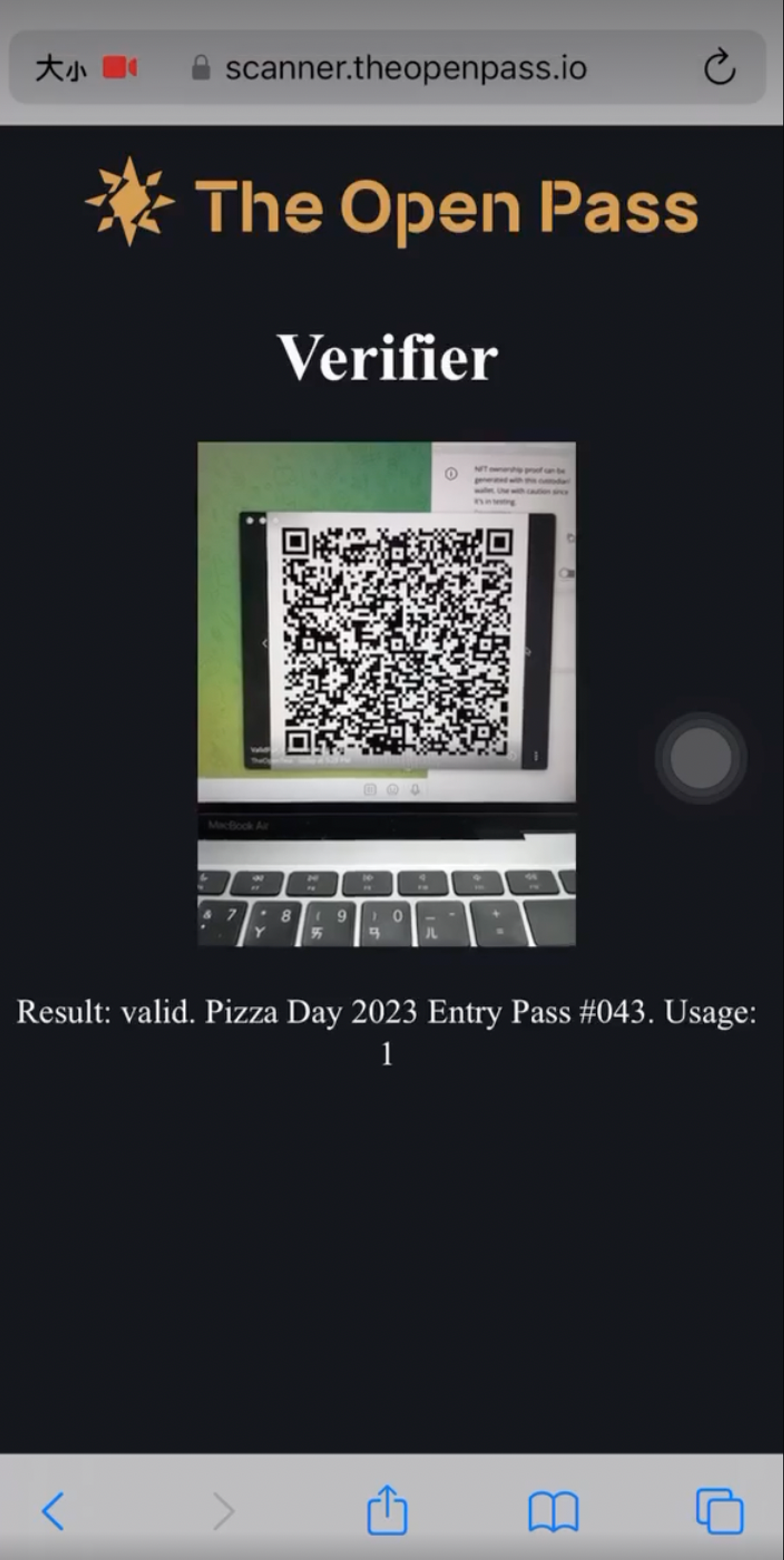 The Open Test Bot в Телеграм — скриншот 2