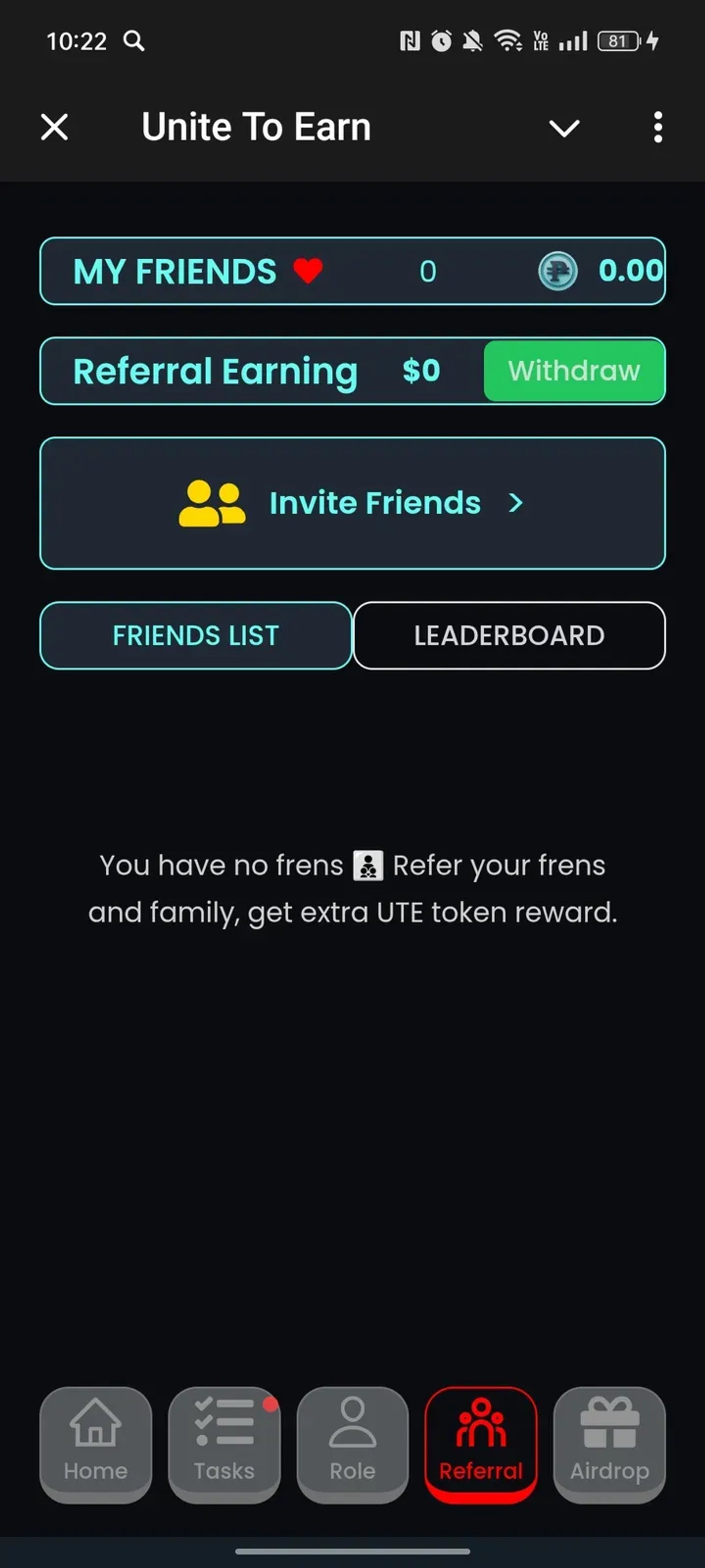 Unite To Earn в Телеграм — скриншот 4