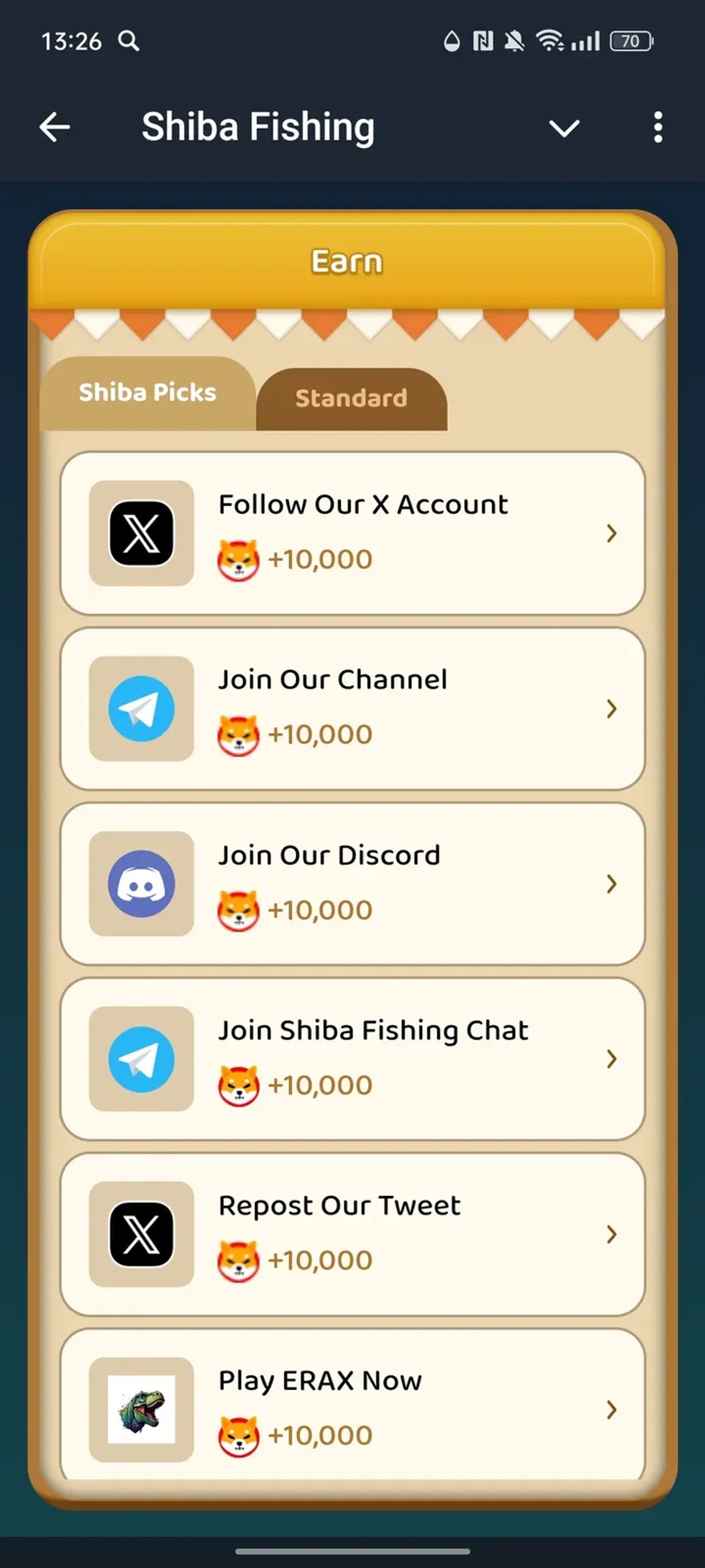 Shiba Fishing в Телеграм — скриншот 2