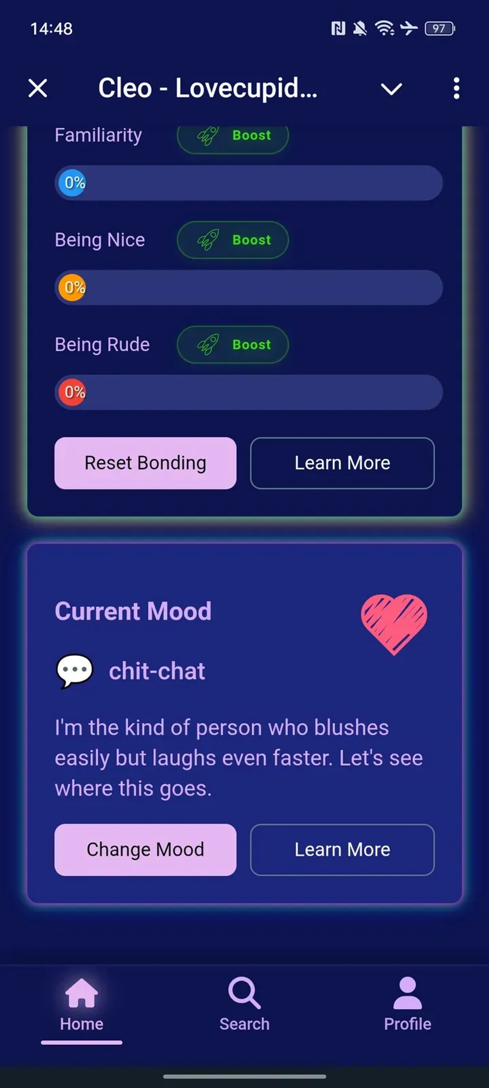 Cleo - Lovecupid AI Dating в Telegram — скриншот 4