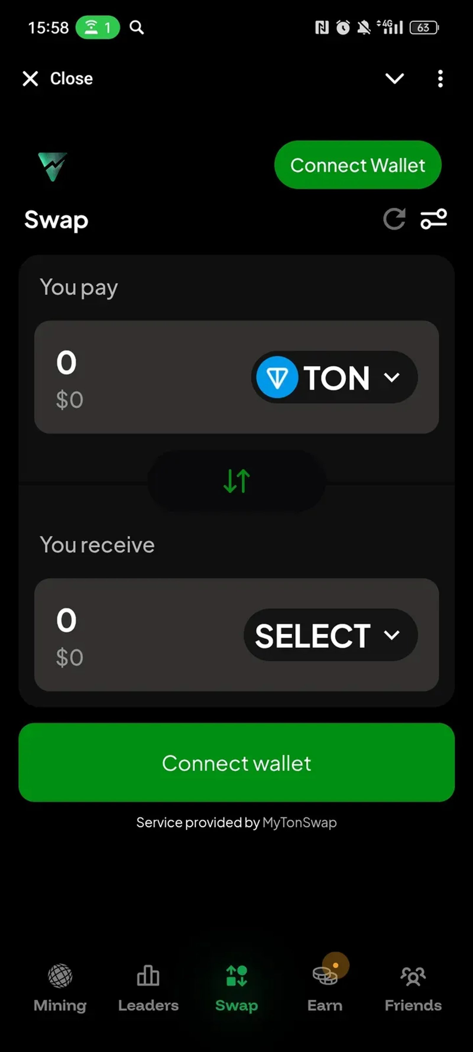 MyTonSwap в Телеграм — скриншот 3