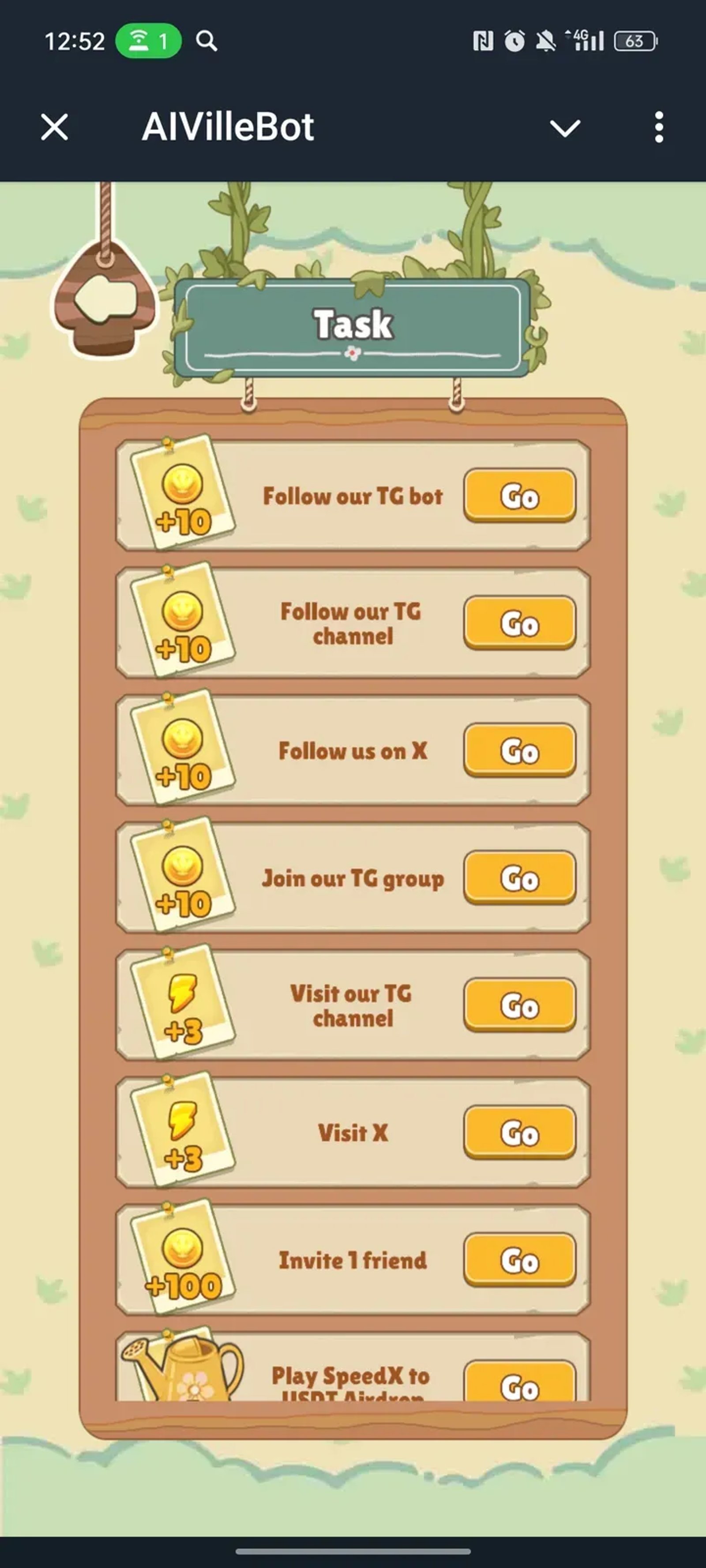 AIVilleBot в Телеграм — скриншот 2