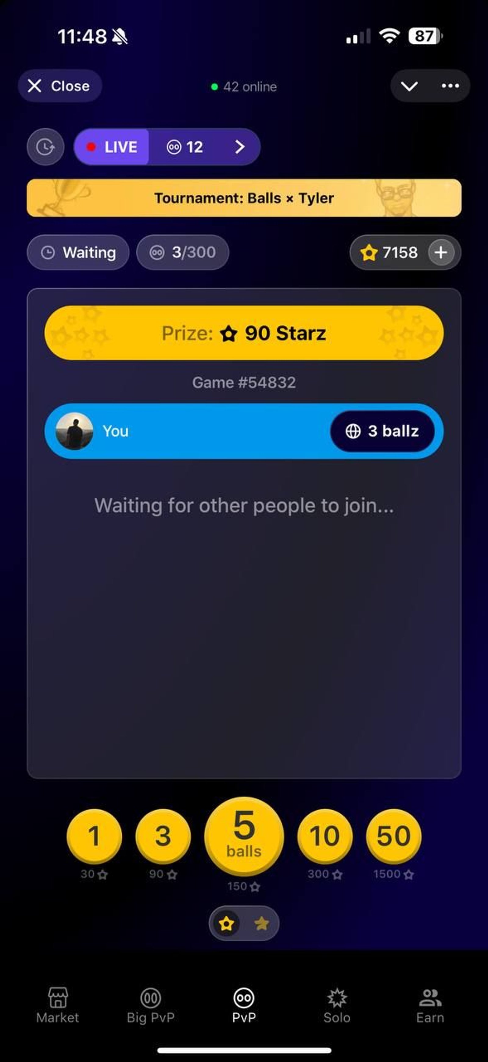 Balls в Телеграм — скриншот 2