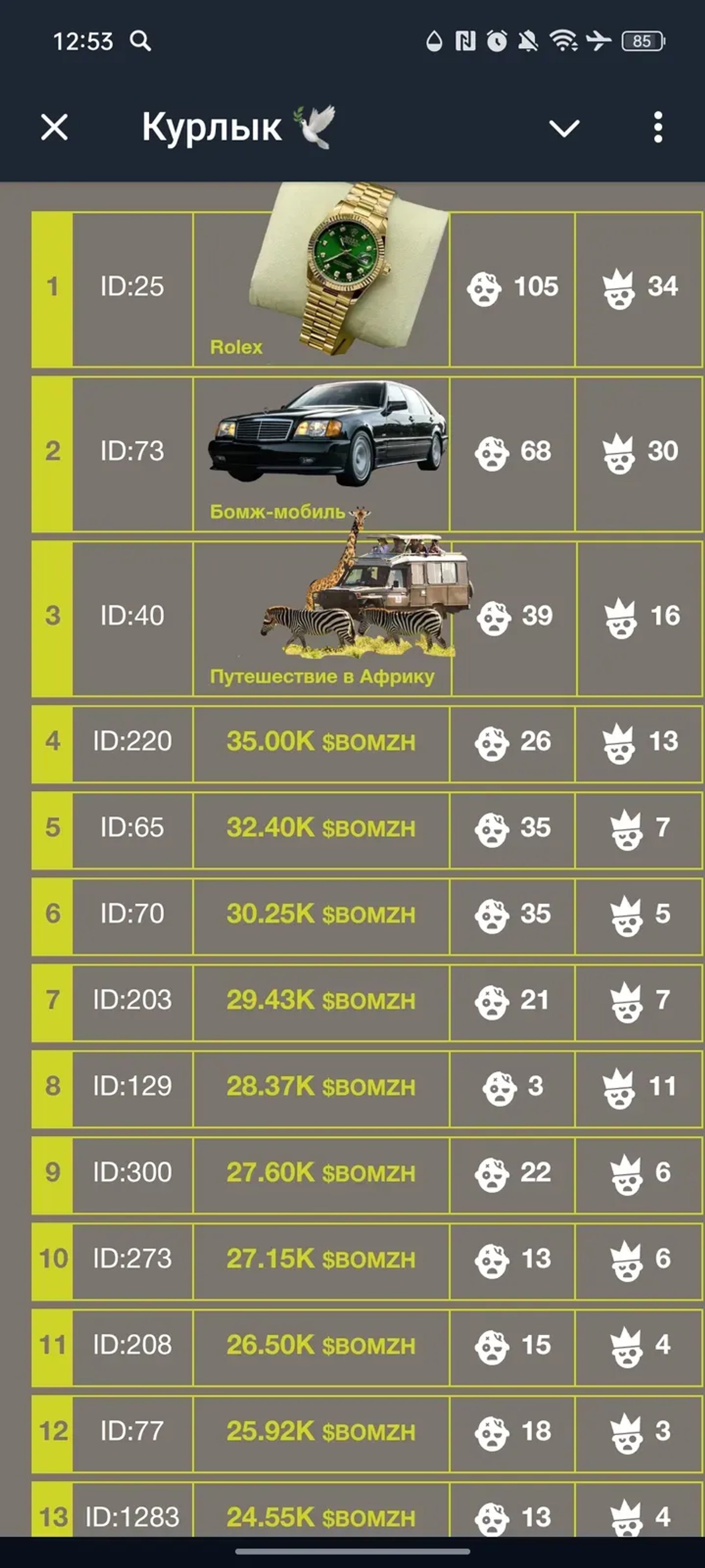 Курлык 🕊️ в Телеграм — скриншот 5