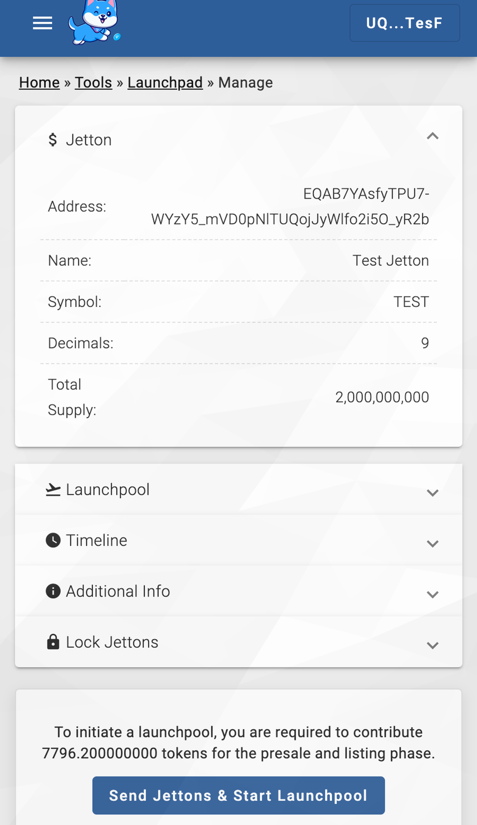 TON INU Launchpad в Телеграм — скриншот 5