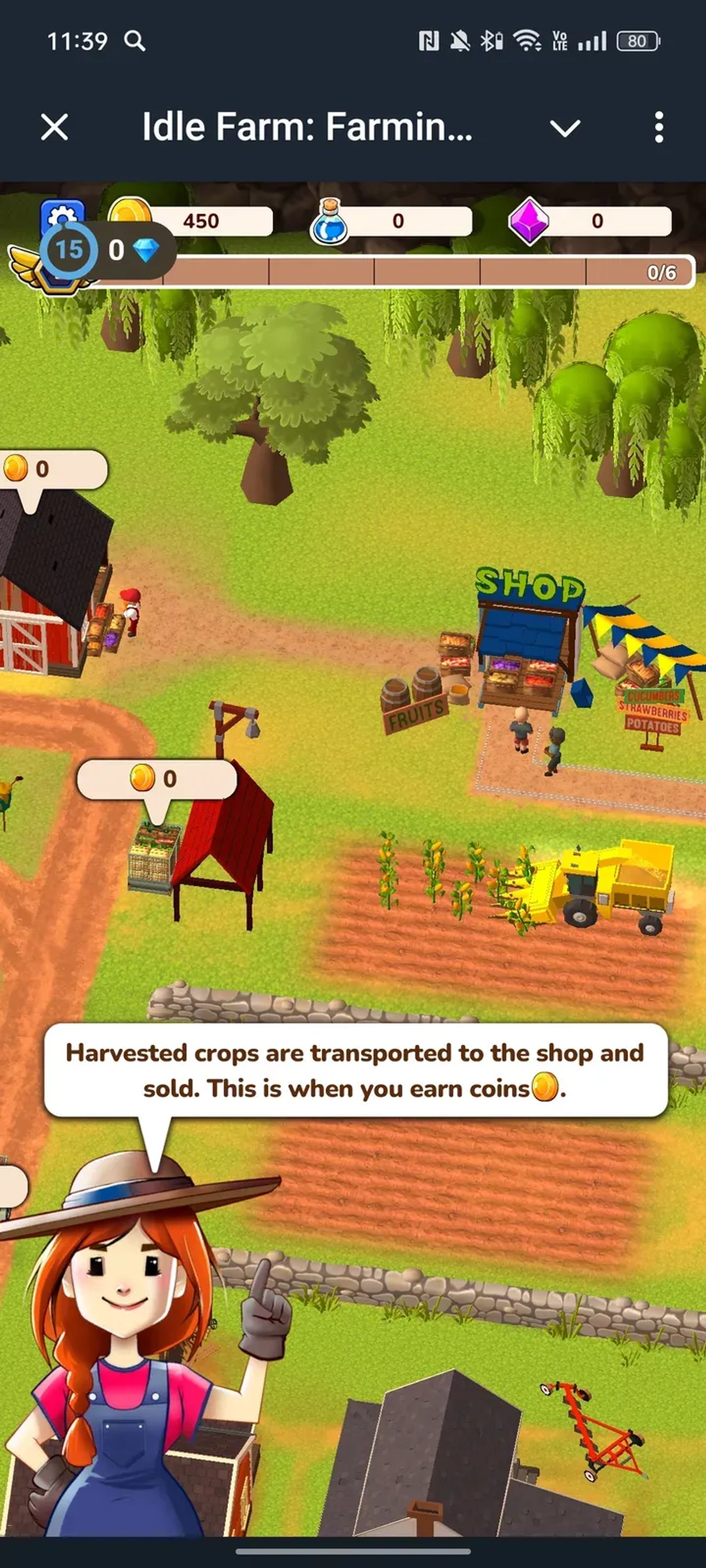 Idle Farm: Farming Simulator в Telegram — скриншот 2