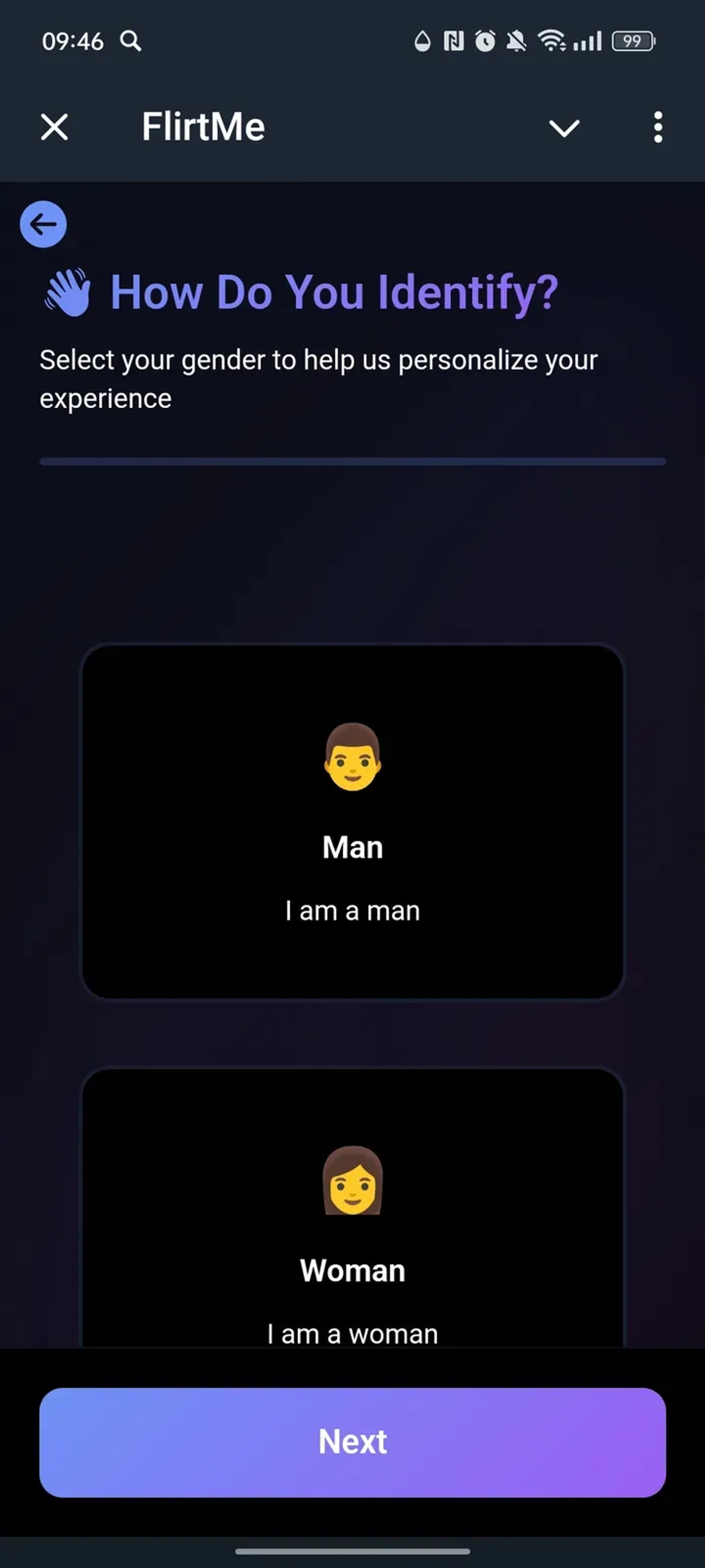 FlirtMe Telegram Screenshot 2