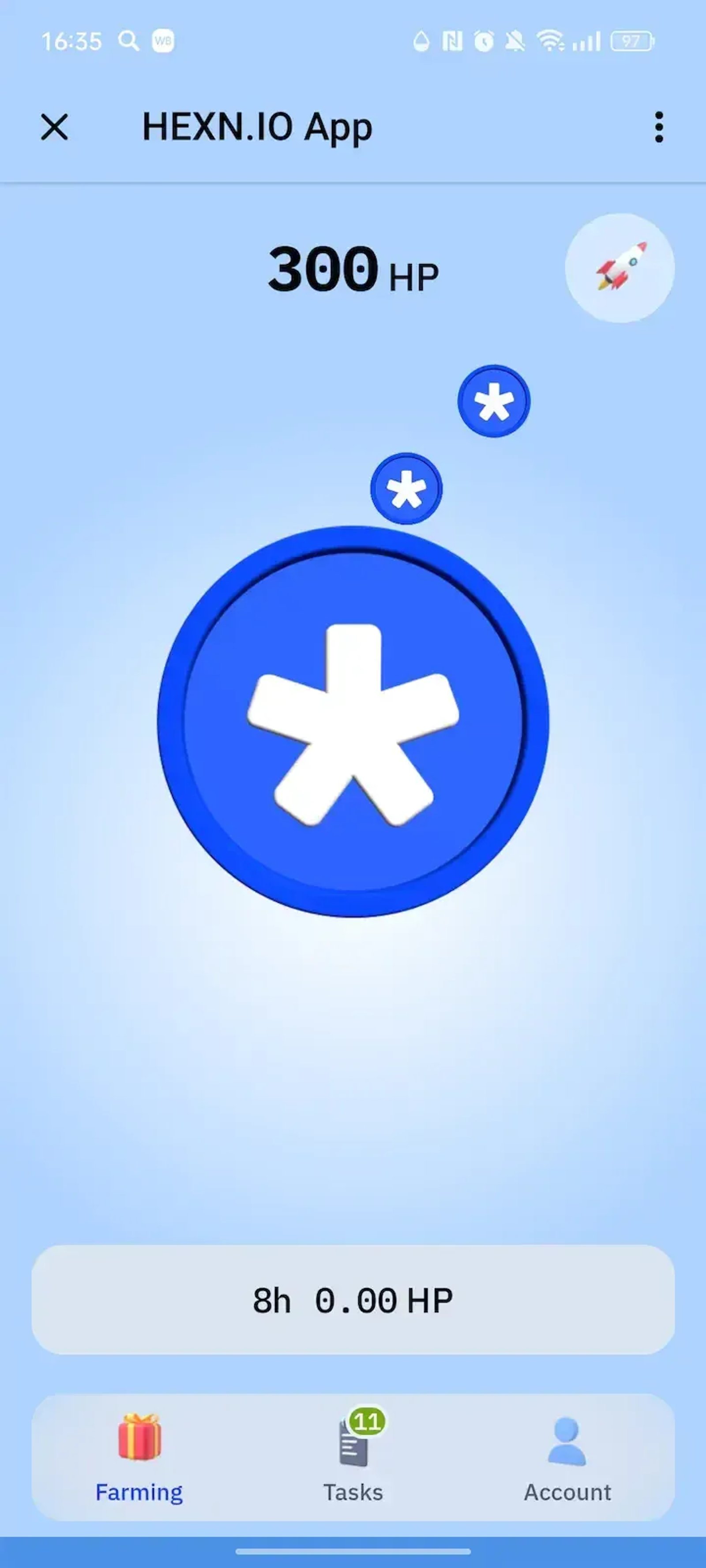 HEXN.IO App в Телеграм — скриншот 1