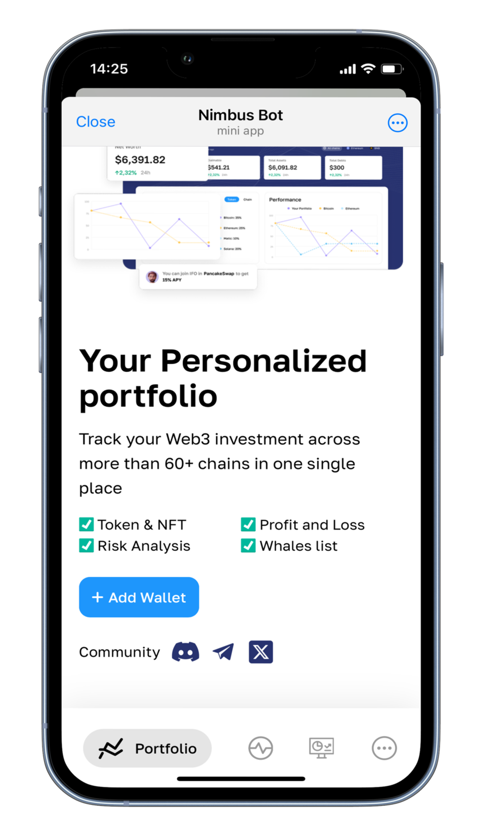 Nimbus API в Телеграм — скриншот 3