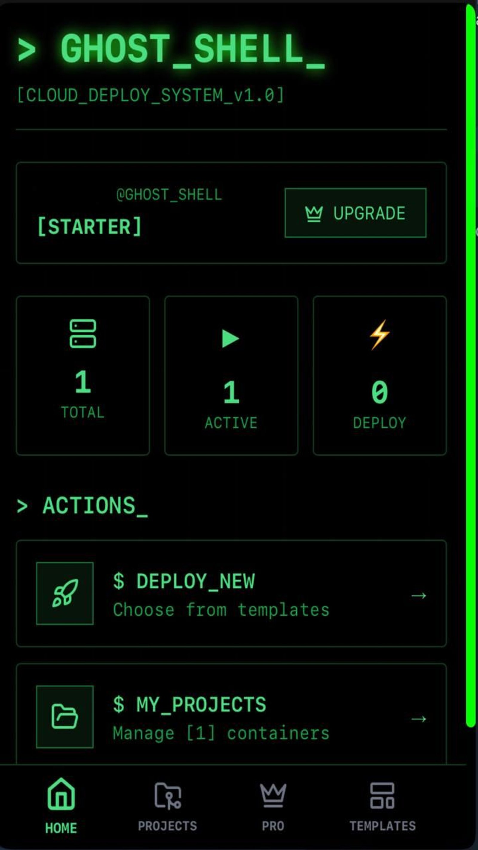 Ghost Shell в Telegram — скриншот 1