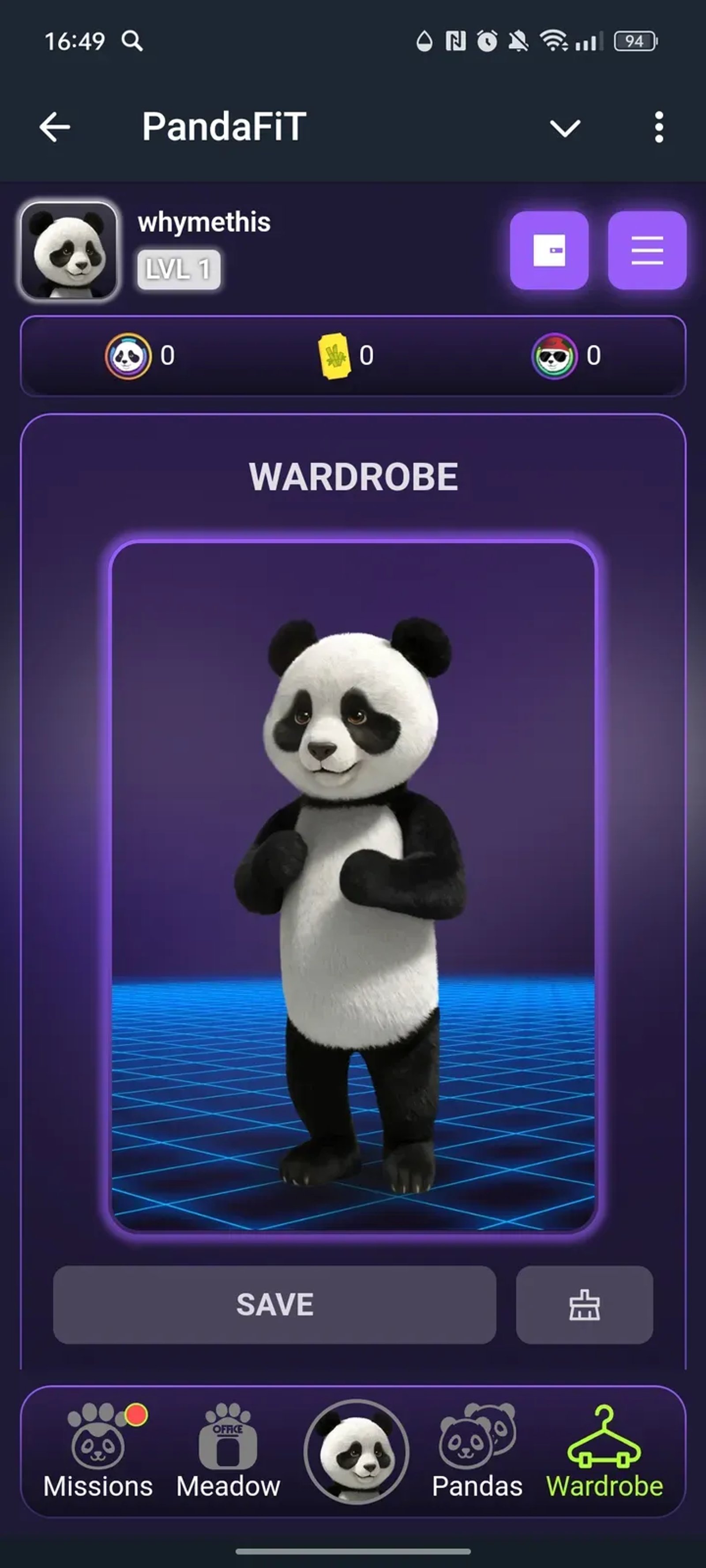 PandaFiT в Телеграм — скриншот 4
