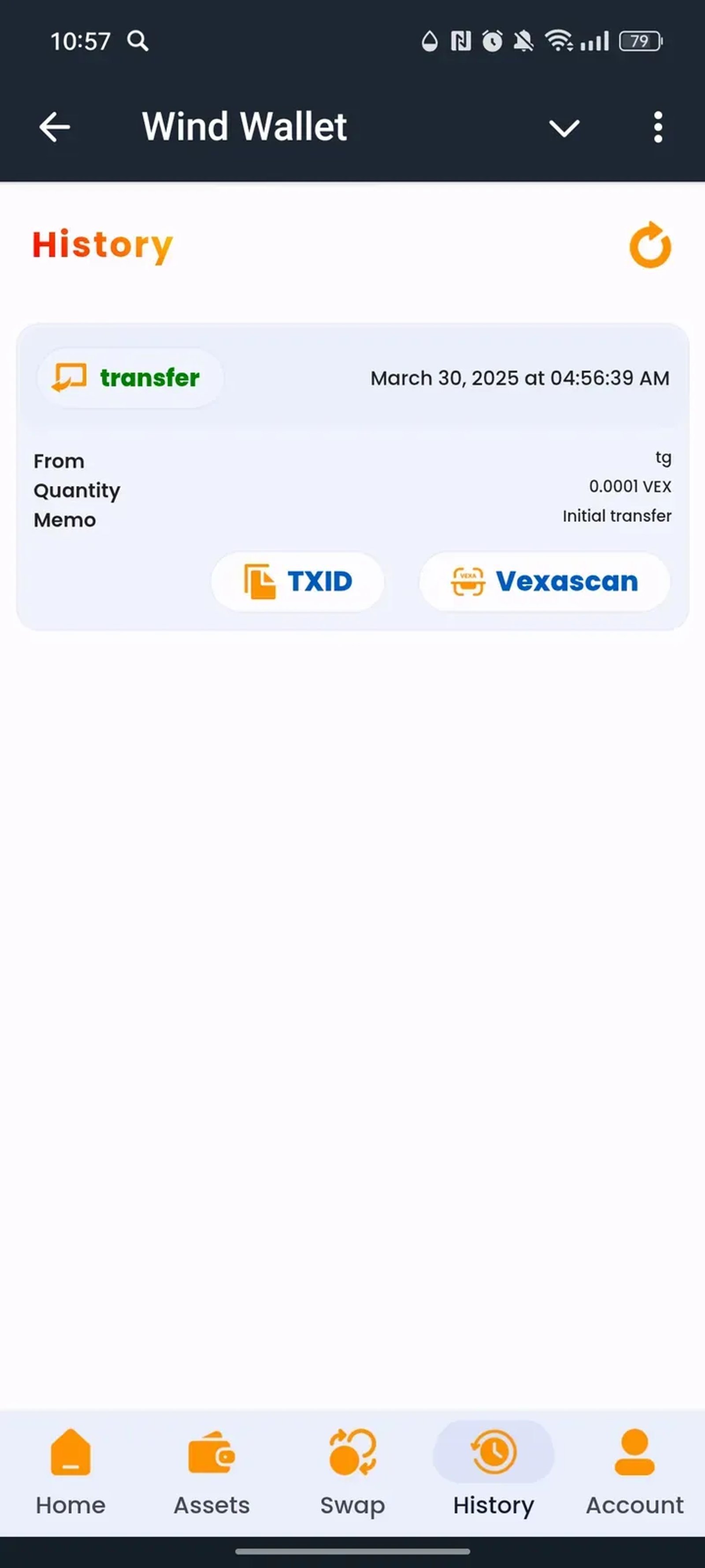 Wind Wallet в Телеграм — скриншот 4