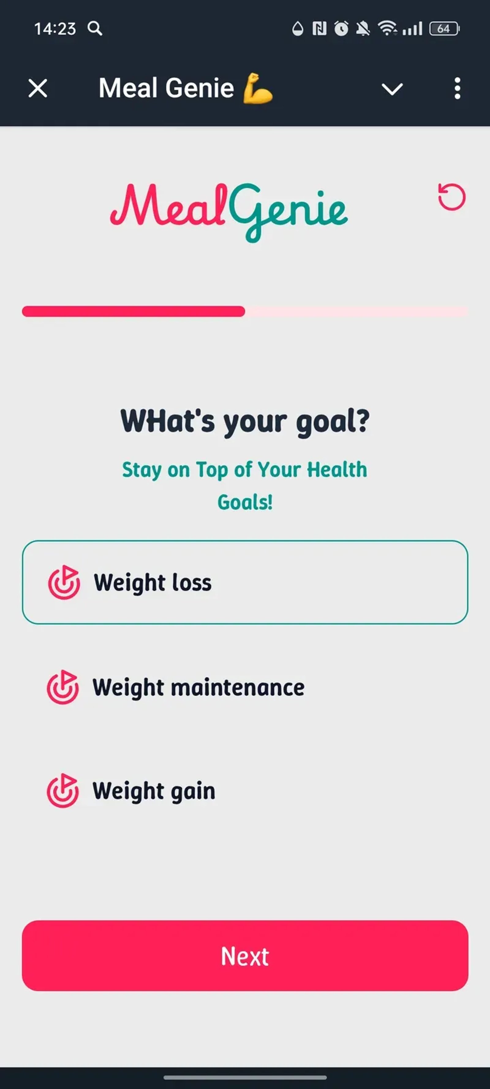 Meal Genie 💪 в Телеграм — скриншот 3