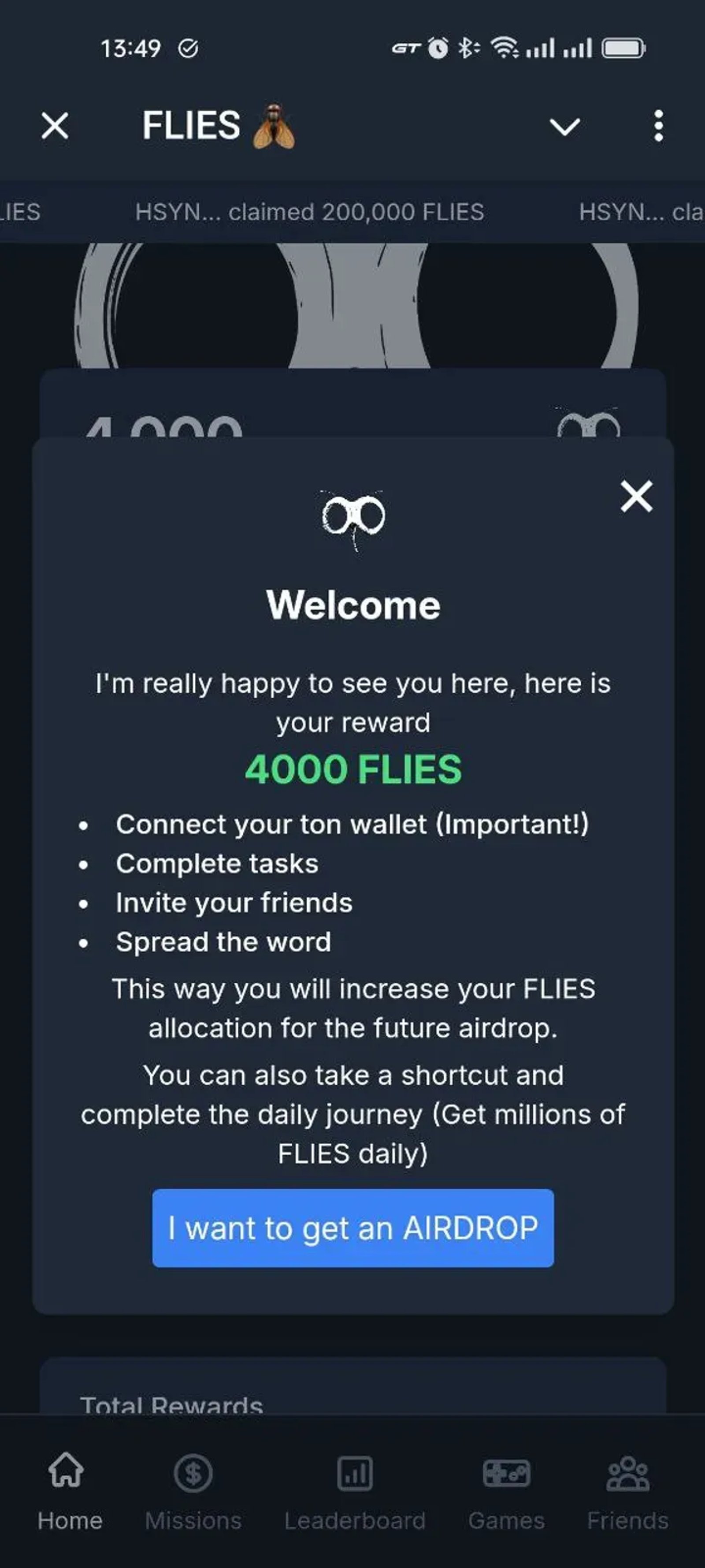 FLIES 🪰 в Телеграм — скриншот 1