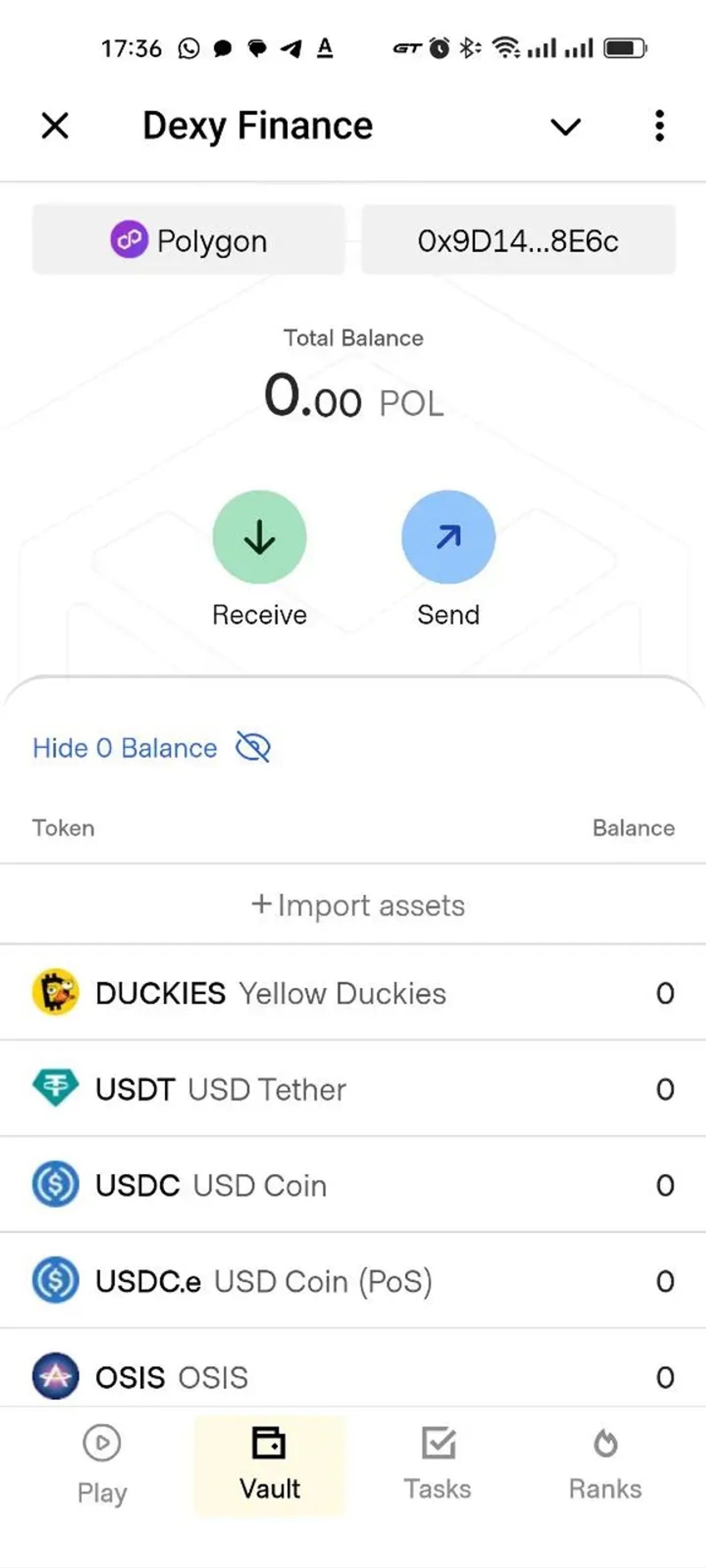 Dexy Finance в Телеграм — скриншот 2
