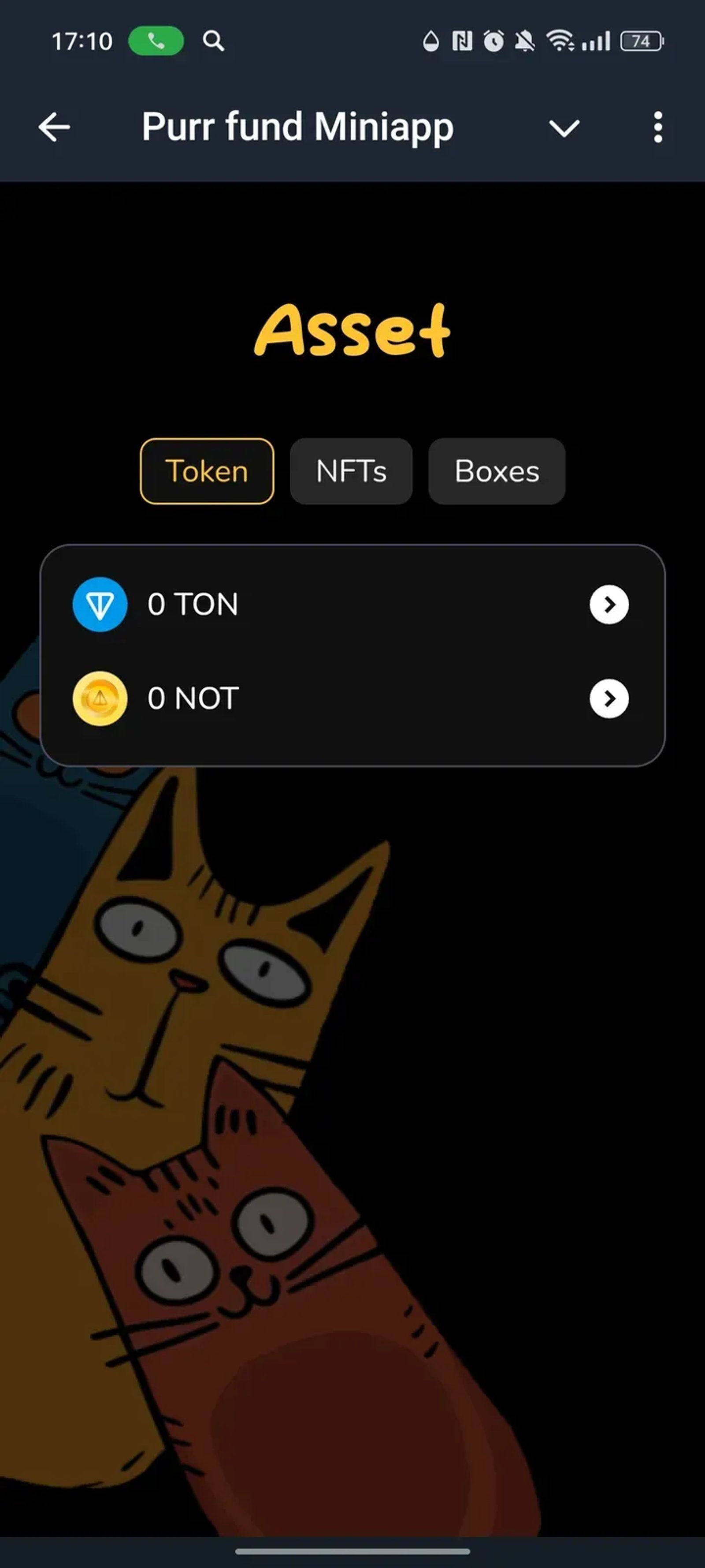 Purr fund Miniapp в Телеграм — скриншот 6