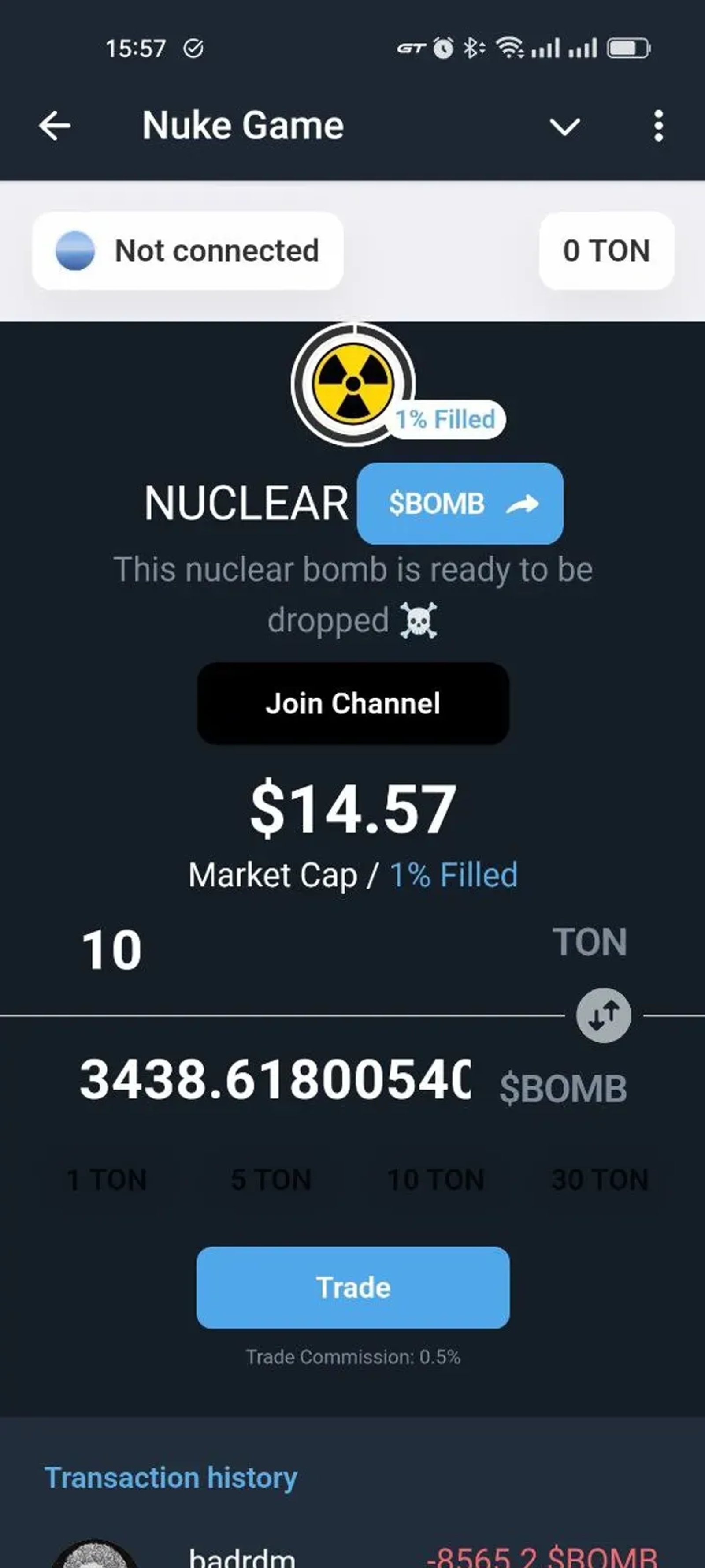 Nuke Game в Телеграм — скриншот 5