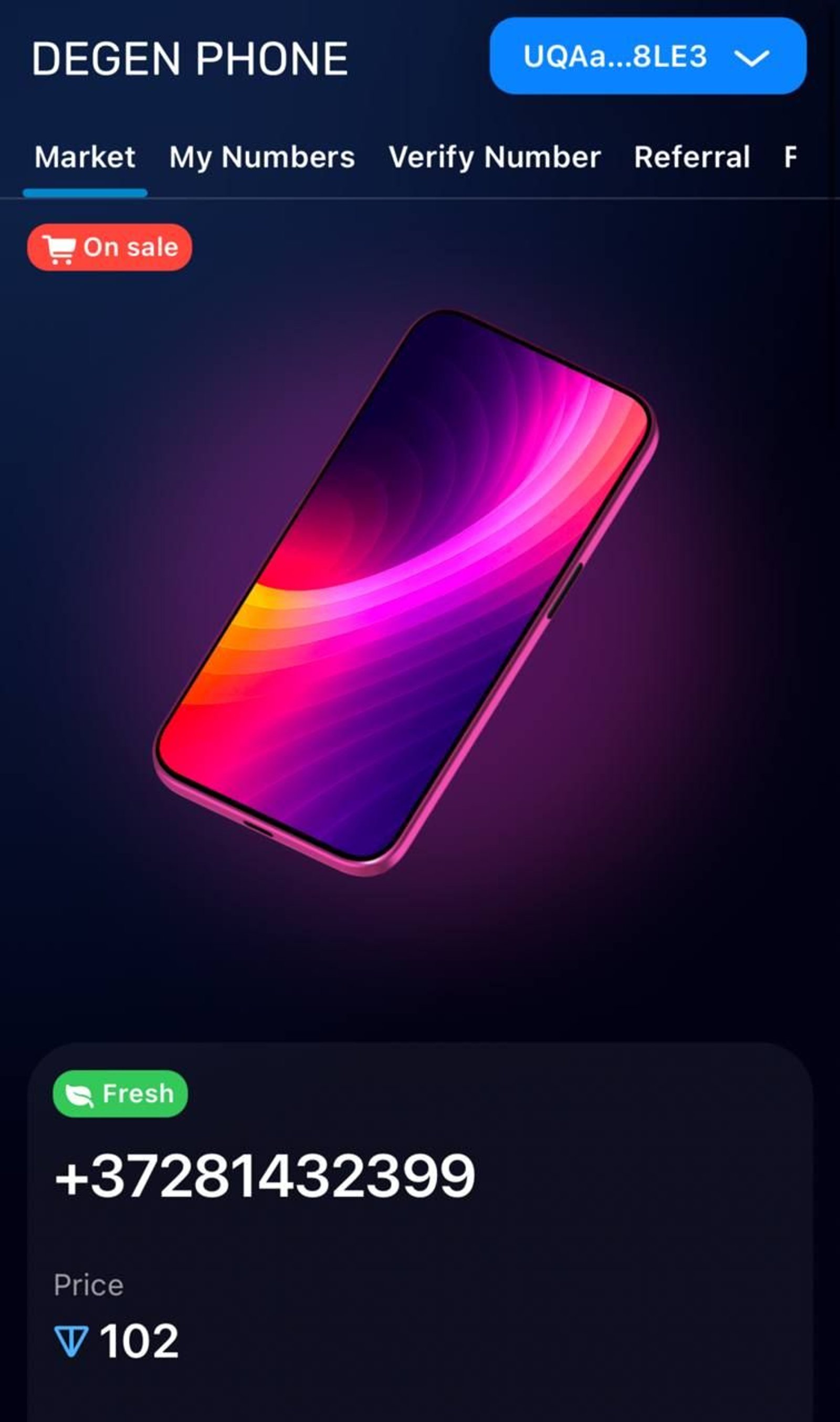 DEGENPHONE Telegram Screenshot 3