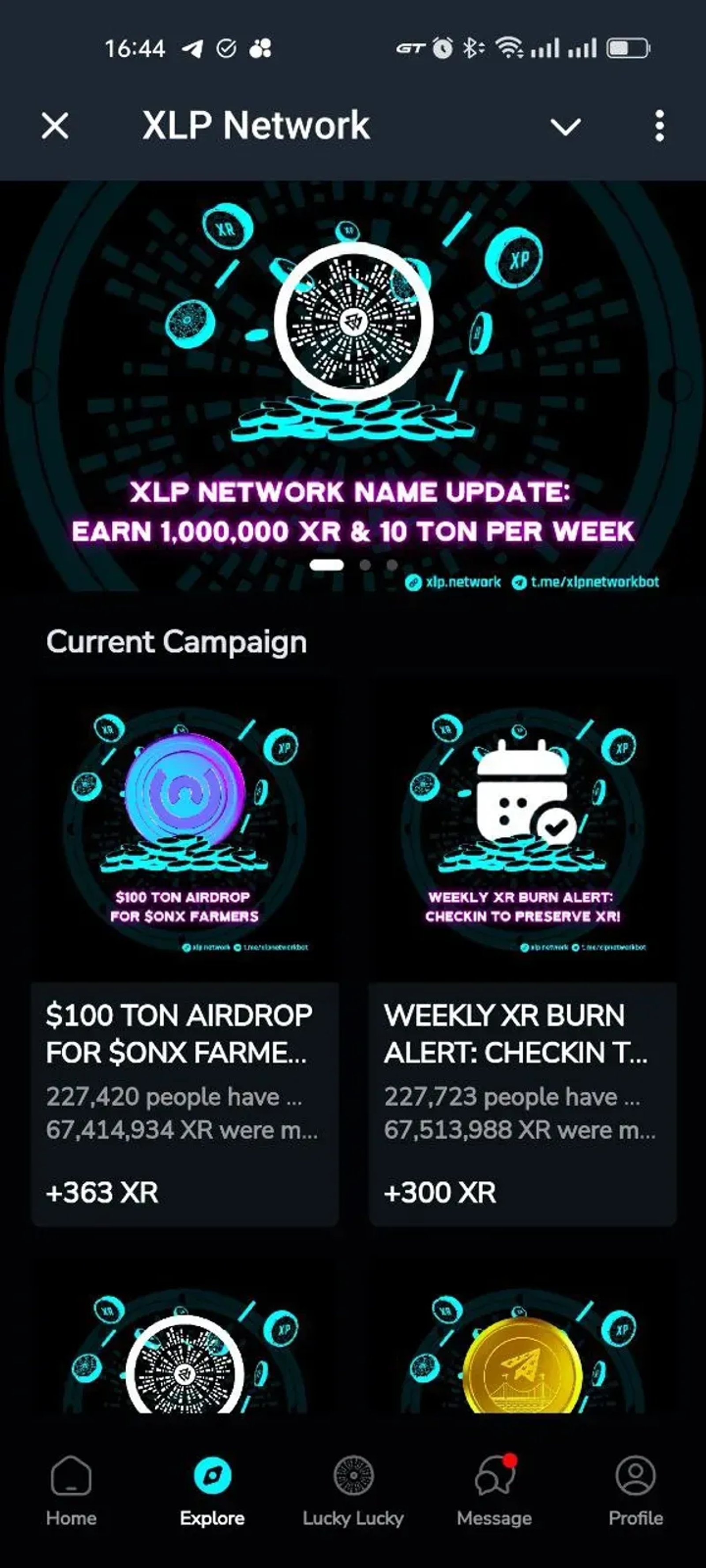 xLP Network ⚡️ xAgent Origin NFT в Телеграм — скриншот 3