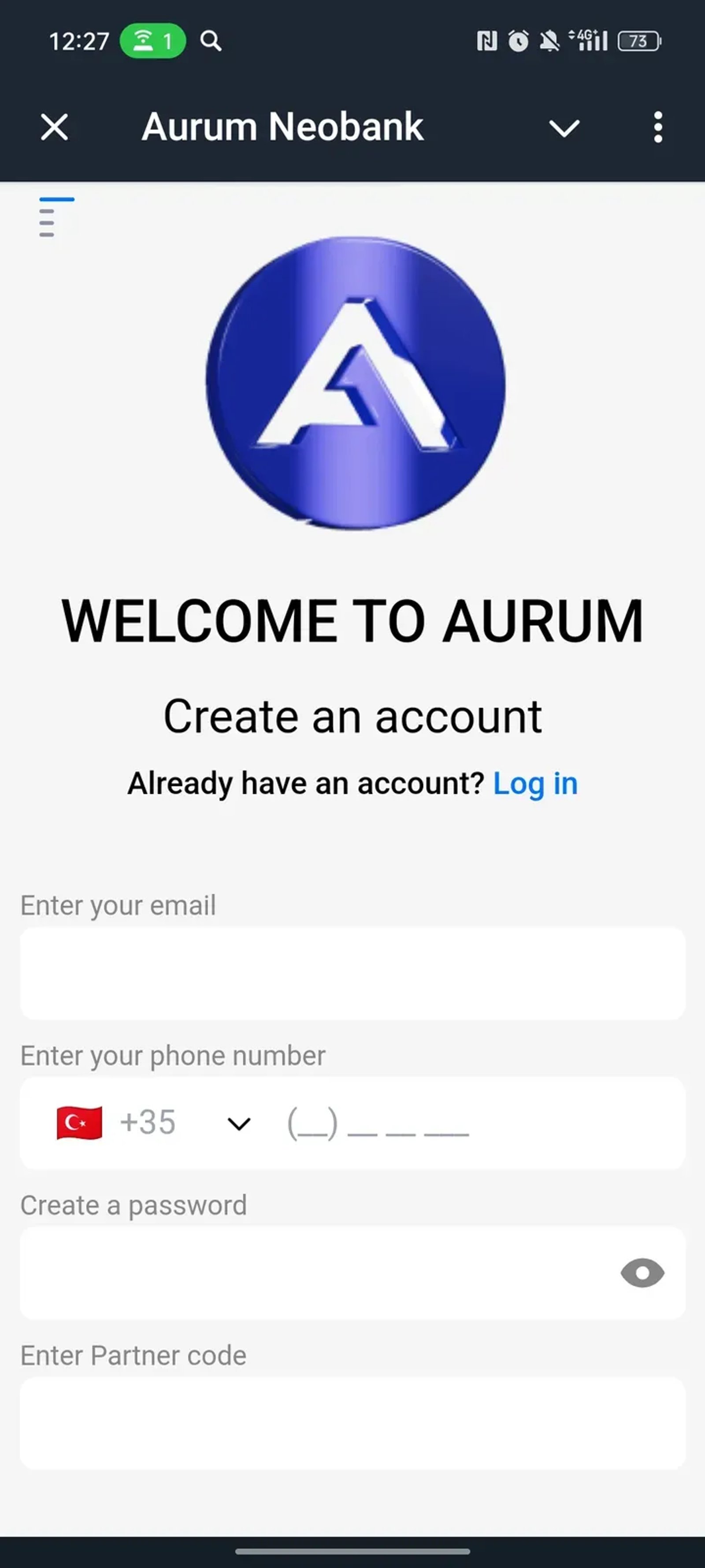 Aurum Neobank в Телеграм — скриншот 1
