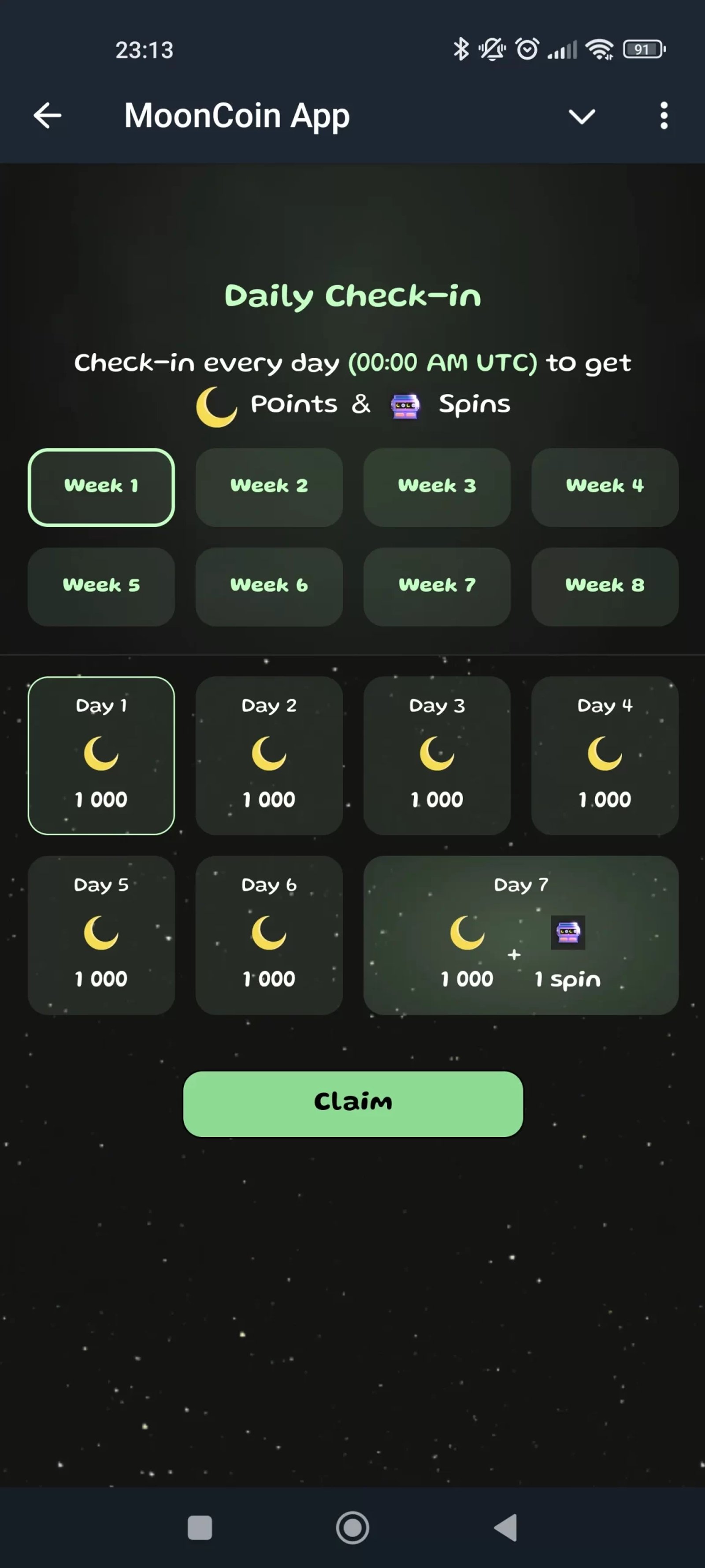MoonCoin Награды