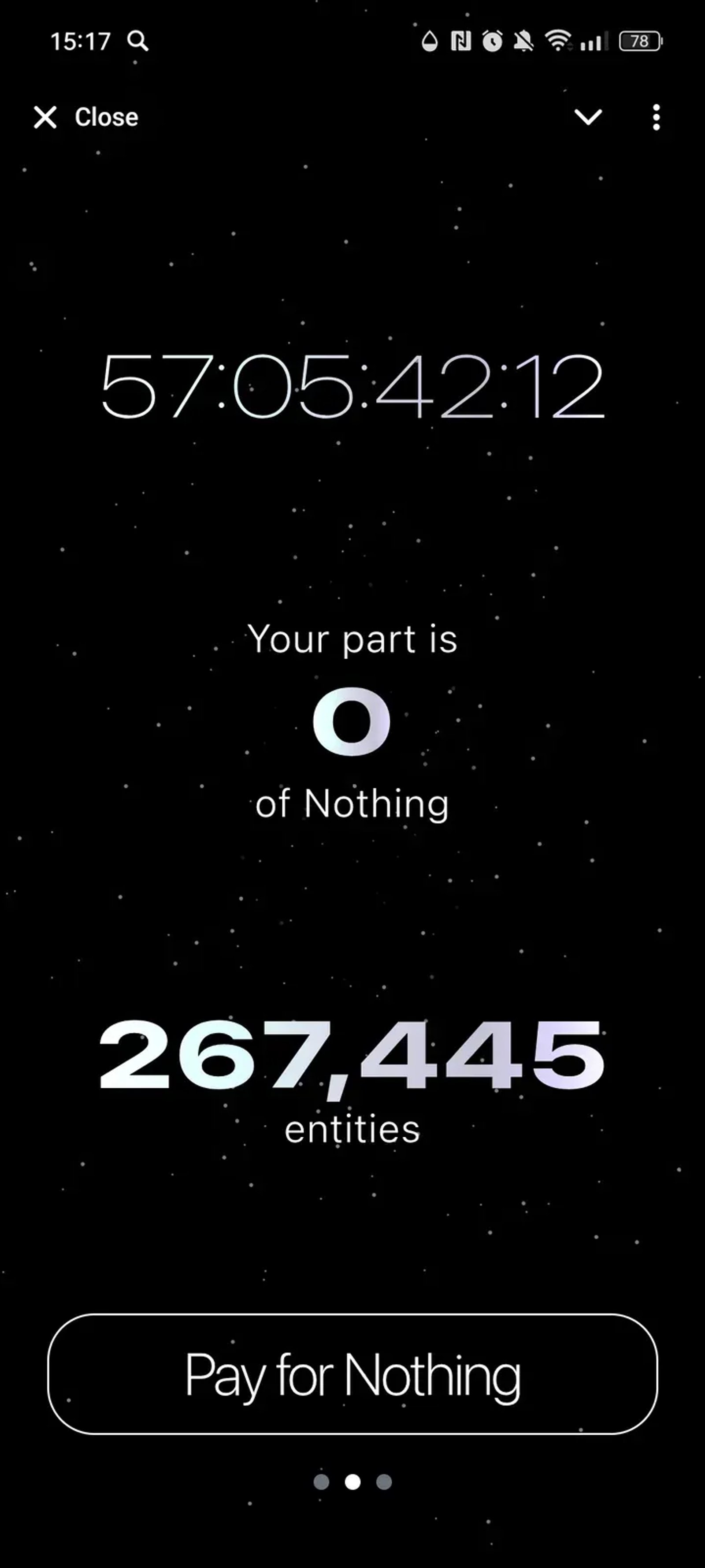 Nothing в Телеграм — скриншот 1