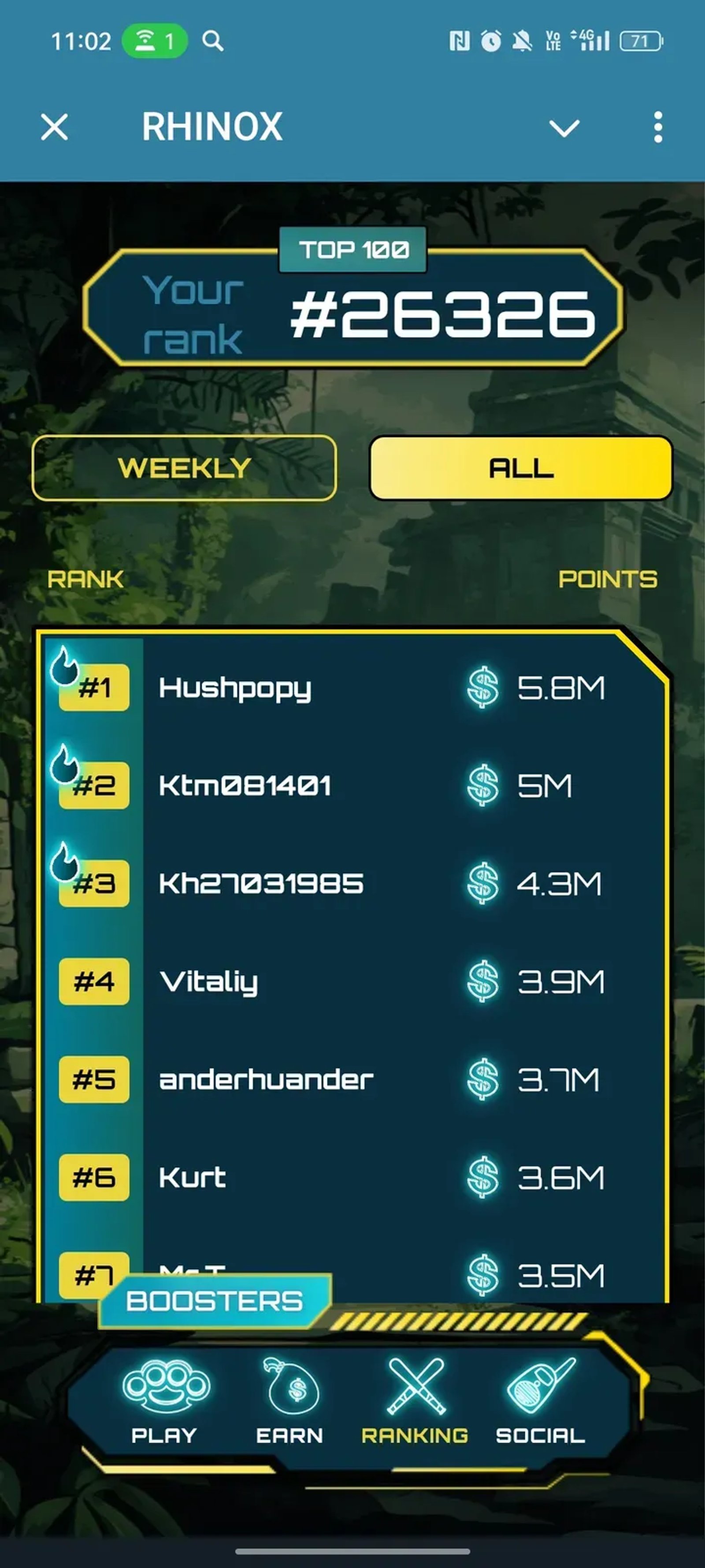 RHINOX в Телеграм — скриншот 3